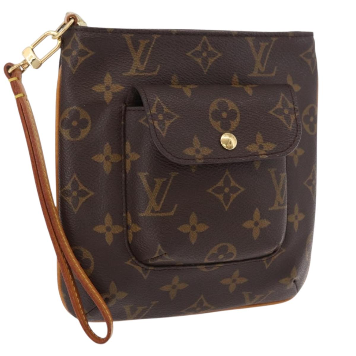 LOUIS VUITTON Monogram Partition Pouch M51901 LV Auth ka6351