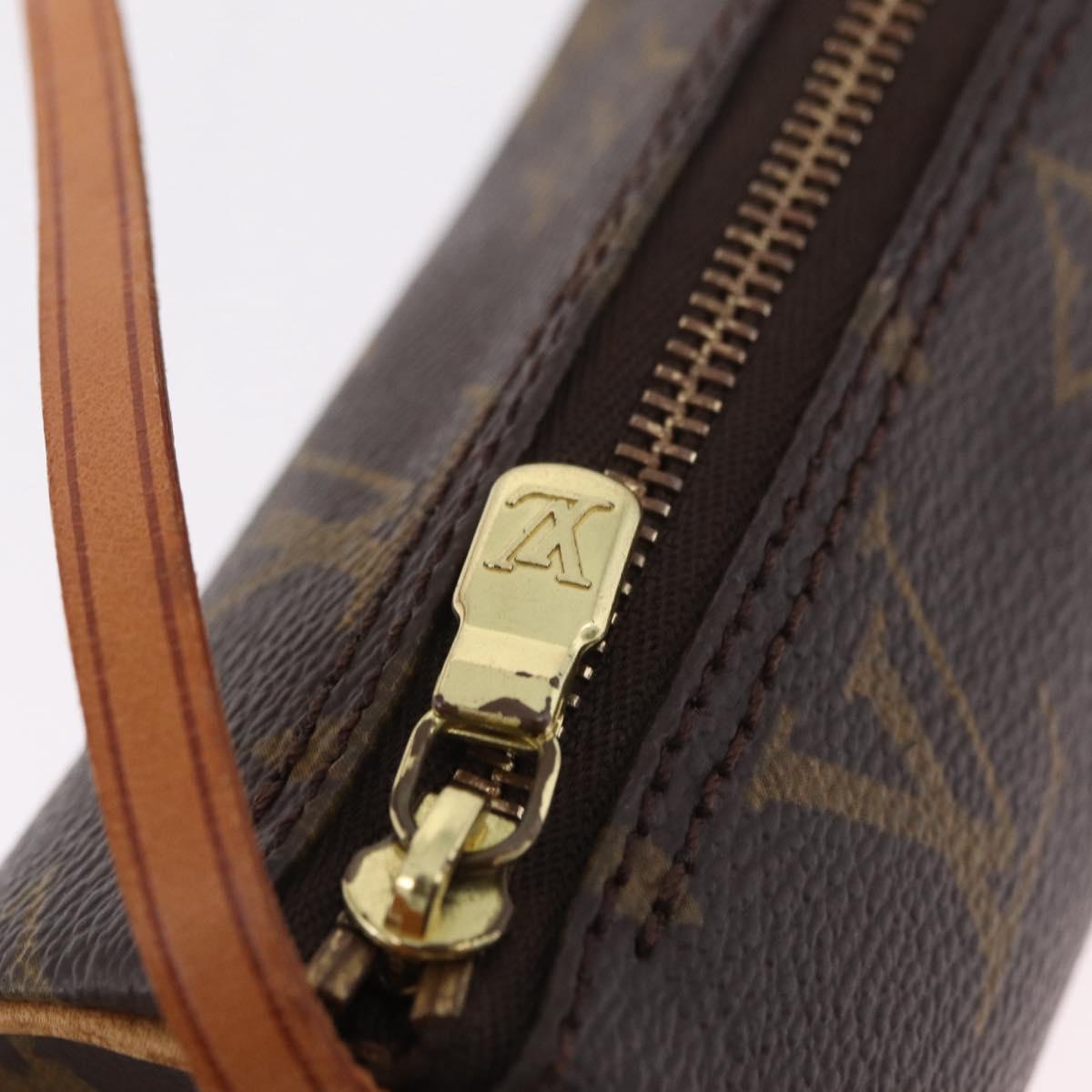 LOUIS VUITTON Monogram Papillon Pouch LV Auth ka6359