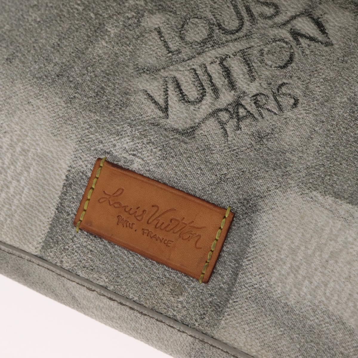 LOUIS VUITTON Damier Salt Trio Messenger Bag White N50068 LV Auth ka6360