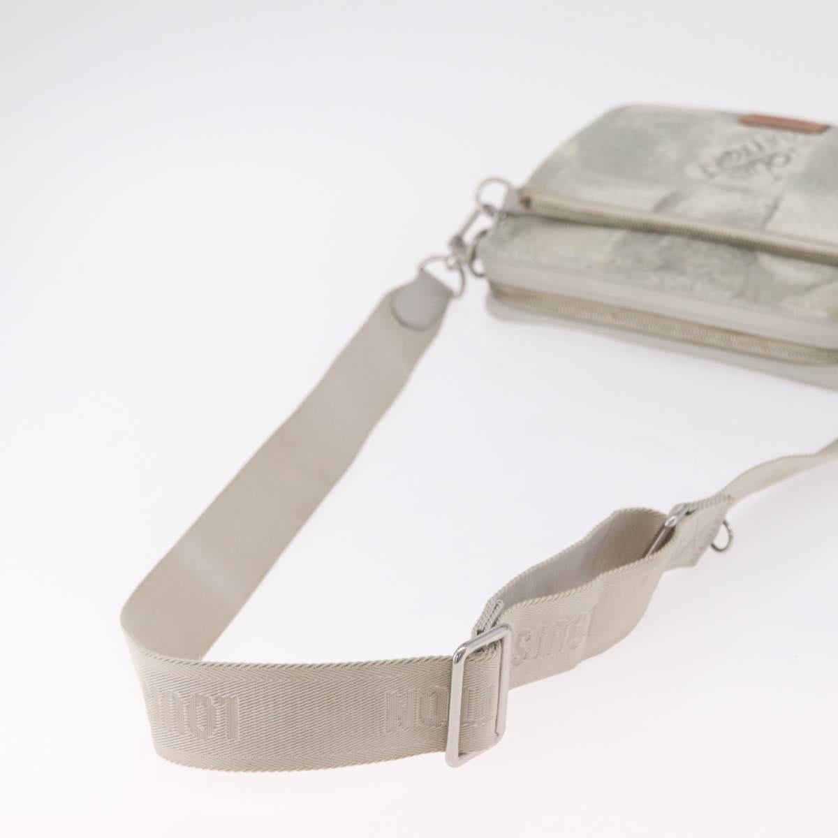 LOUIS VUITTON Damier Salt Trio Messenger Bag White N50068 LV Auth ka6360