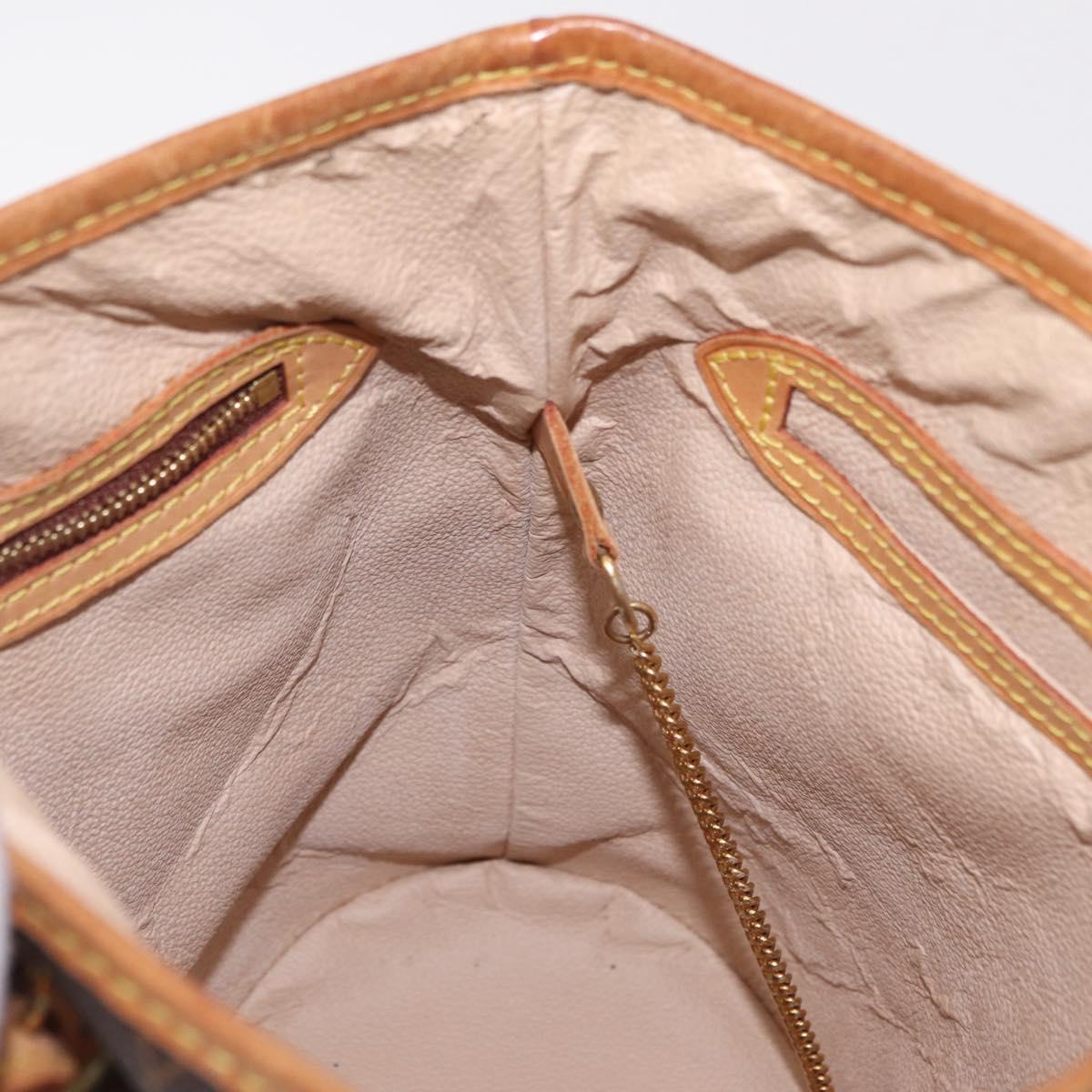 LOUIS VUITTON Monogram Bucket PM Shoulder Bag M42238 LV Auth ka6361
