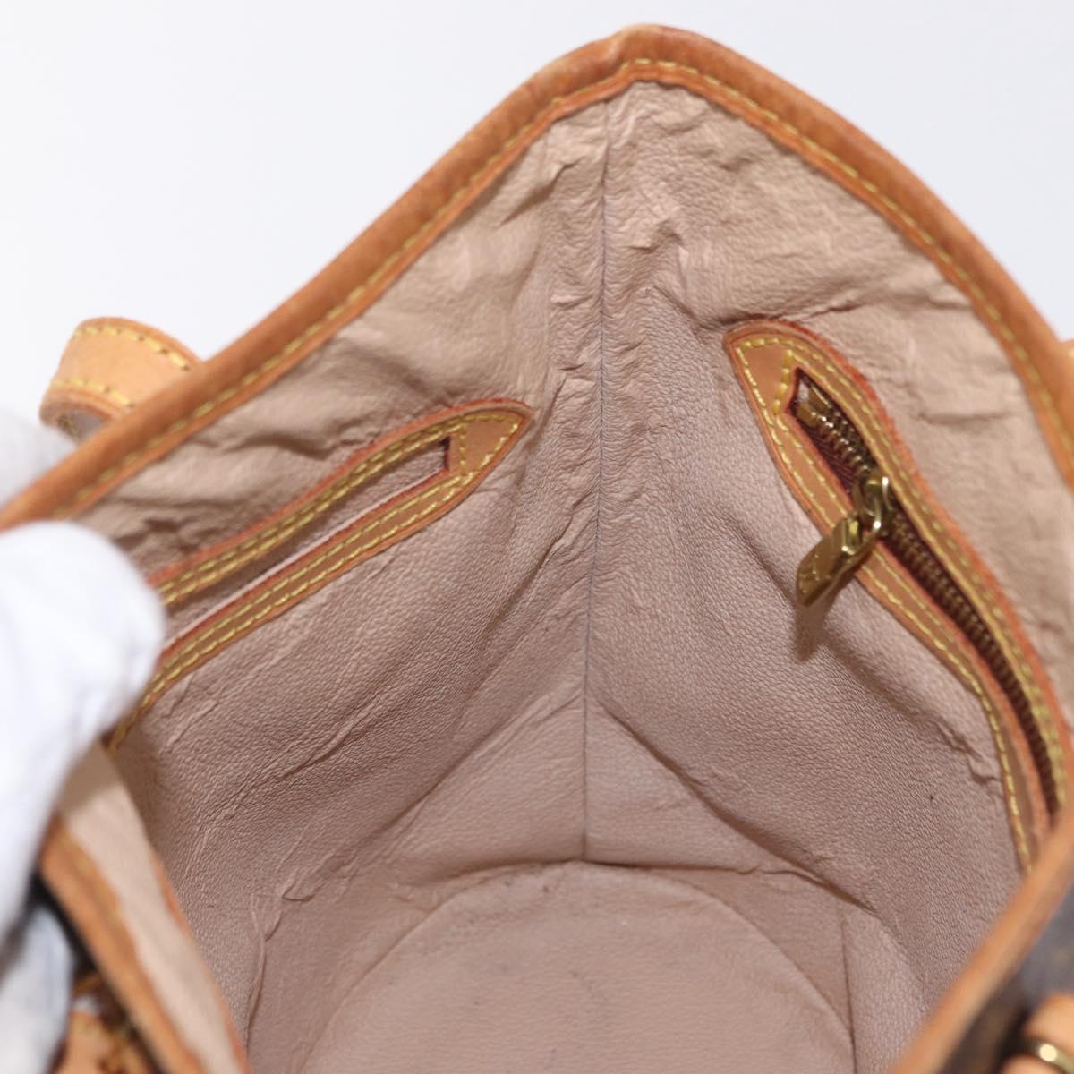 LOUIS VUITTON Monogram Bucket PM Shoulder Bag M42238 LV Auth ka6361