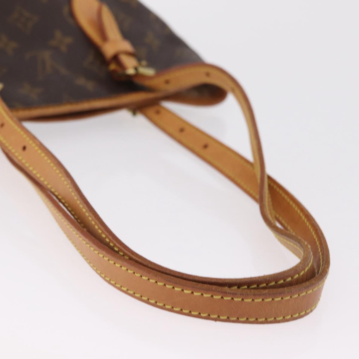 LOUIS VUITTON Monogram Bucket PM Shoulder Bag M42238 LV Auth ka6361