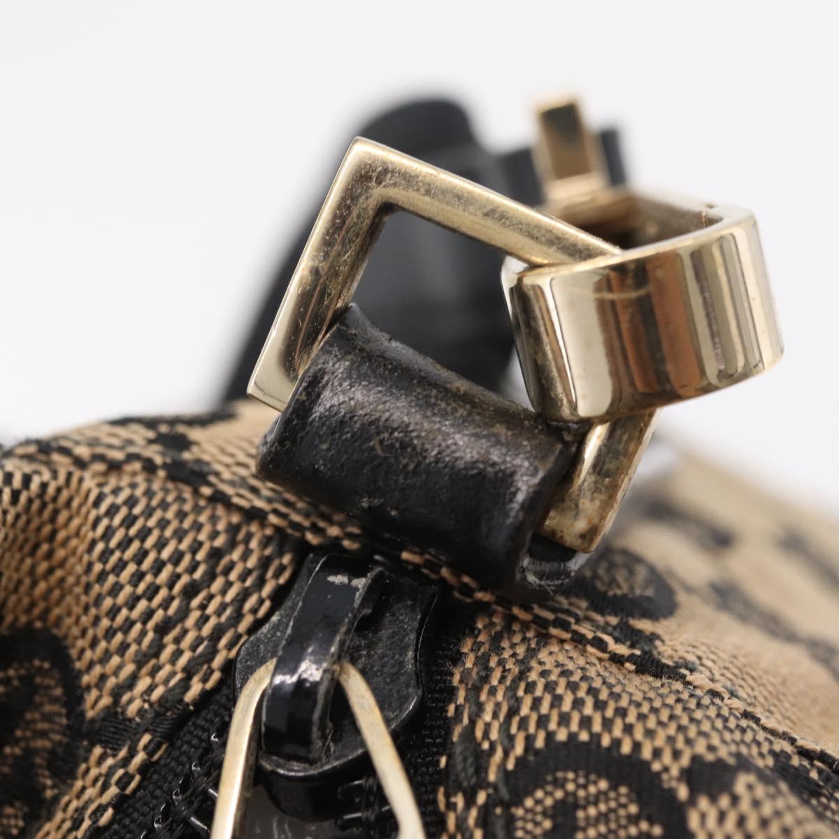GUCCI GG Canvas Shoulder Bag Beige Gold 019 0375 Auth ka6364