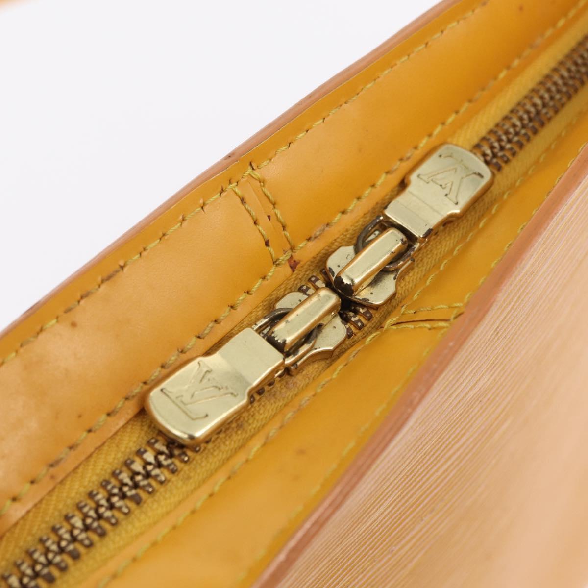 LOUIS VUITTON Epi Lussac Shoulder Bag Yellow M52289 LV Auth ka6366