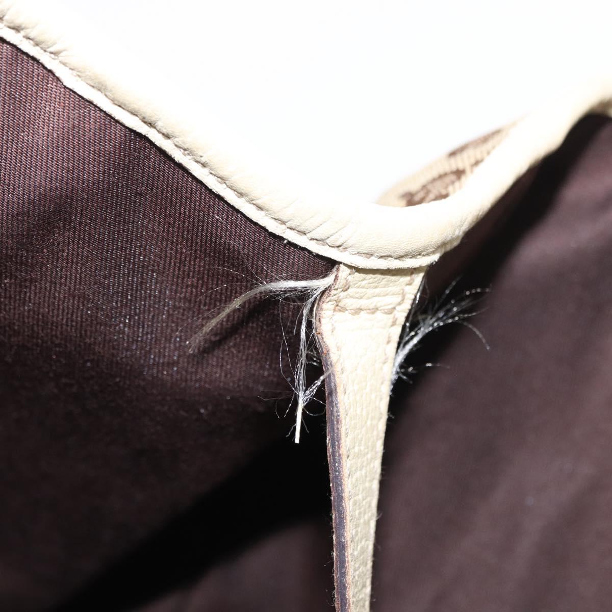 GUCCI GG Canvas Web Sherry Line Pretty Tote Bag Beige Gold 163805 Auth ka637