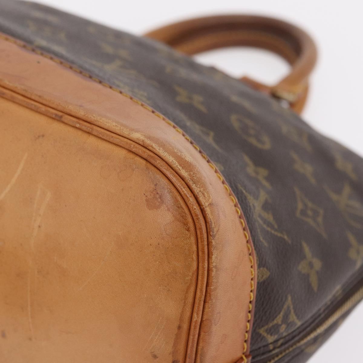 LOUIS VUITTON Monogram Alma Hand Bag M51130 LV Auth ka6371