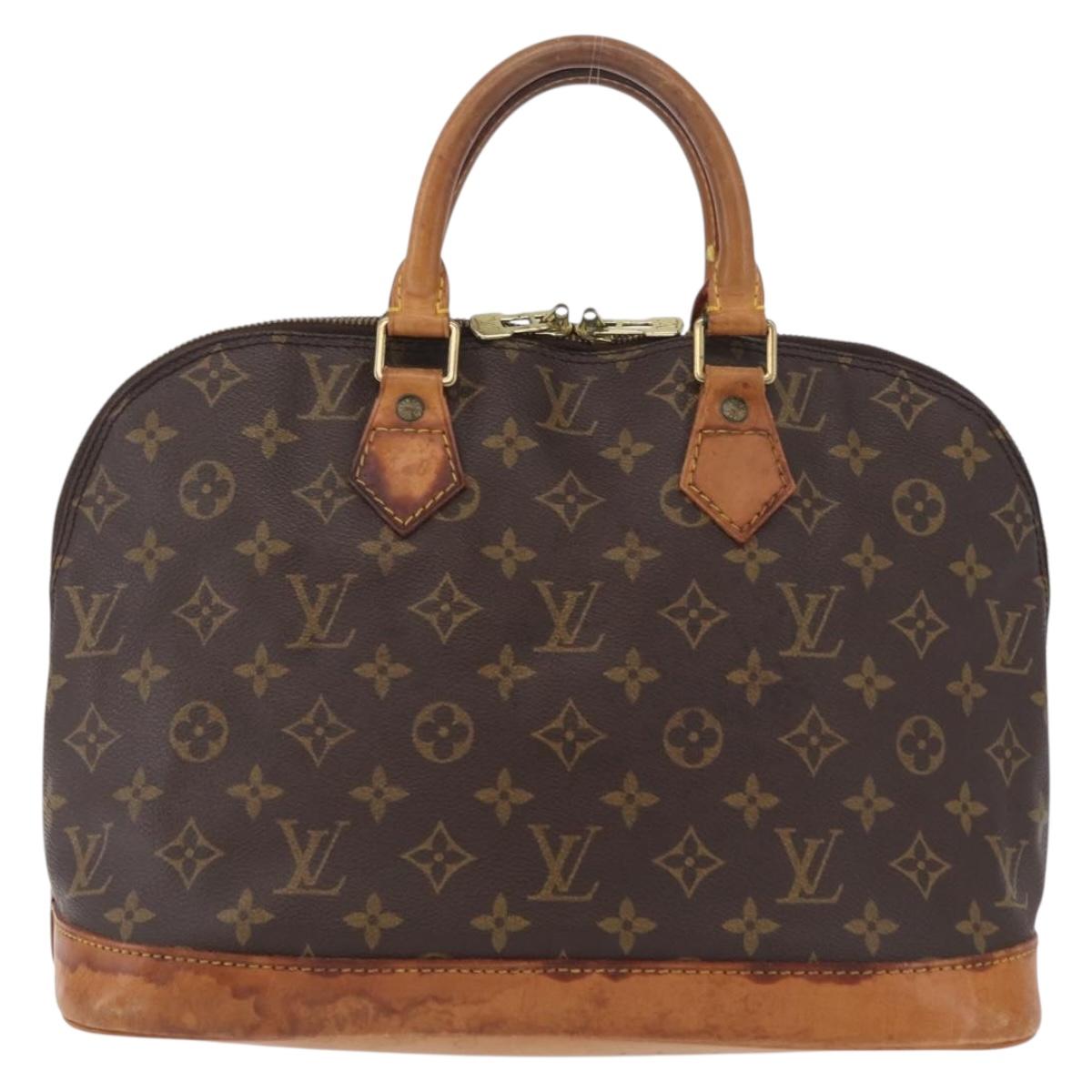 LOUIS VUITTON Monogram Alma Hand Bag M51130 LV Auth ka6371