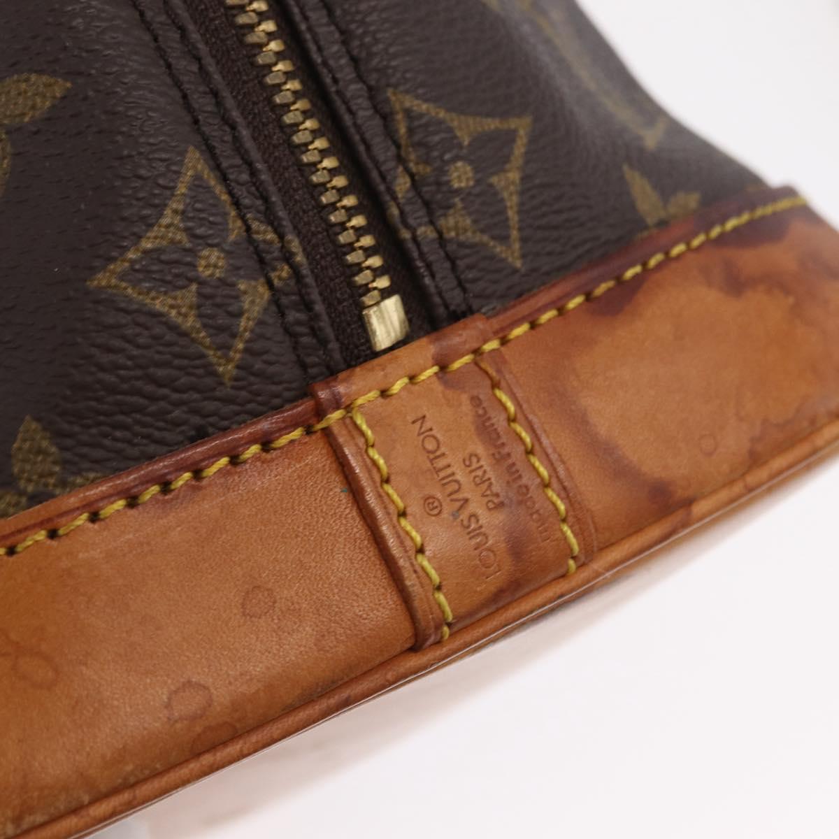LOUIS VUITTON Monogram Alma Hand Bag M51130 LV Auth ka6371
