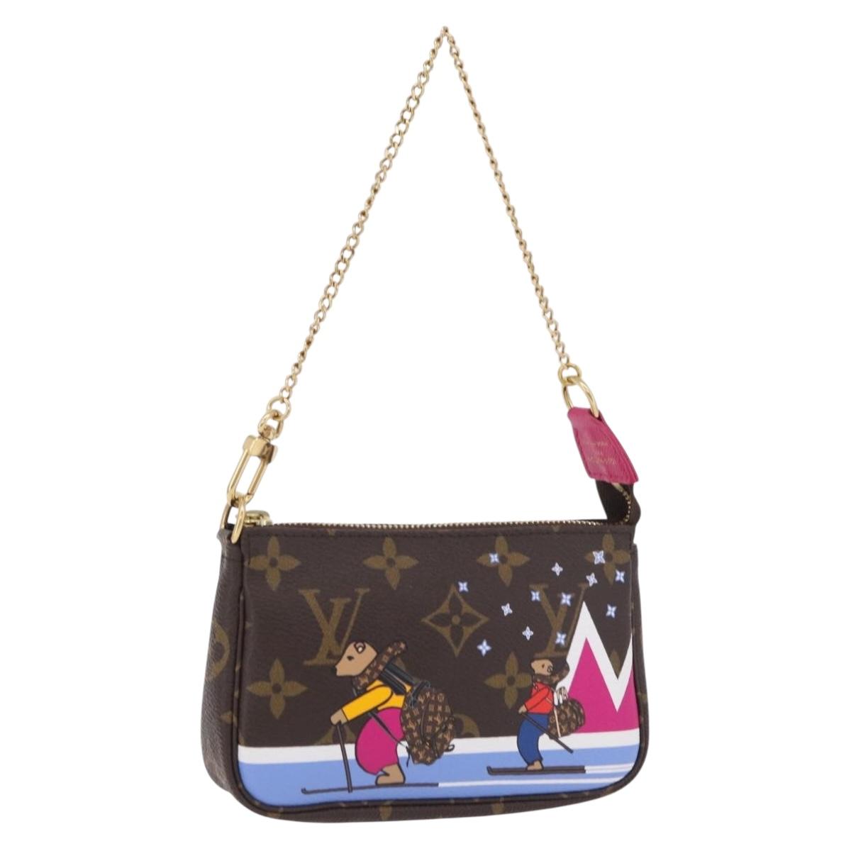LOUIS VUITTON Ski Bear Mini Pochette Accessoires Pouch M67769 LV Auth ka6379M