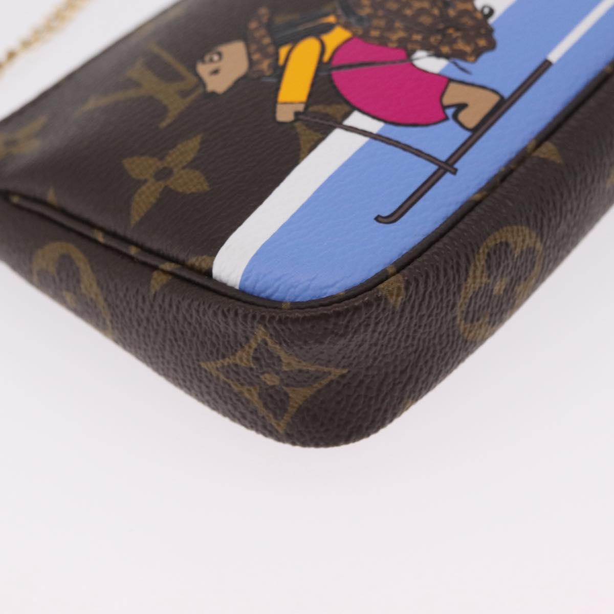 LOUIS VUITTON Ski Bear Mini Pochette Accessoires Pouch M67769 LV Auth ka6379M