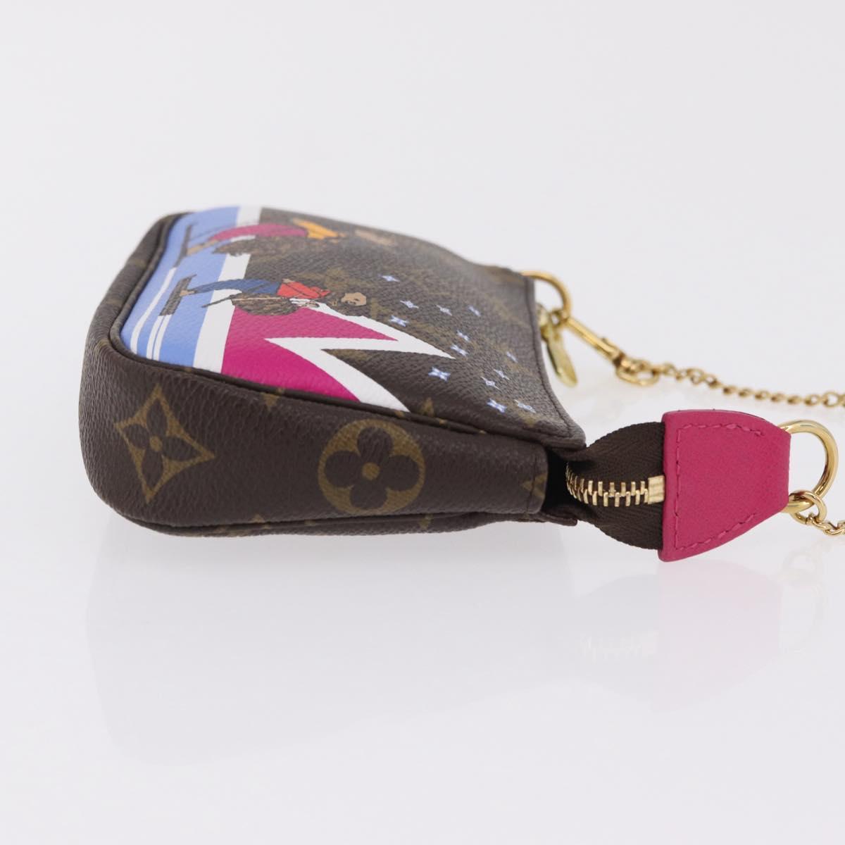 LOUIS VUITTON Ski Bear Mini Pochette Accessoires Pouch M67769 LV Auth ka6379M