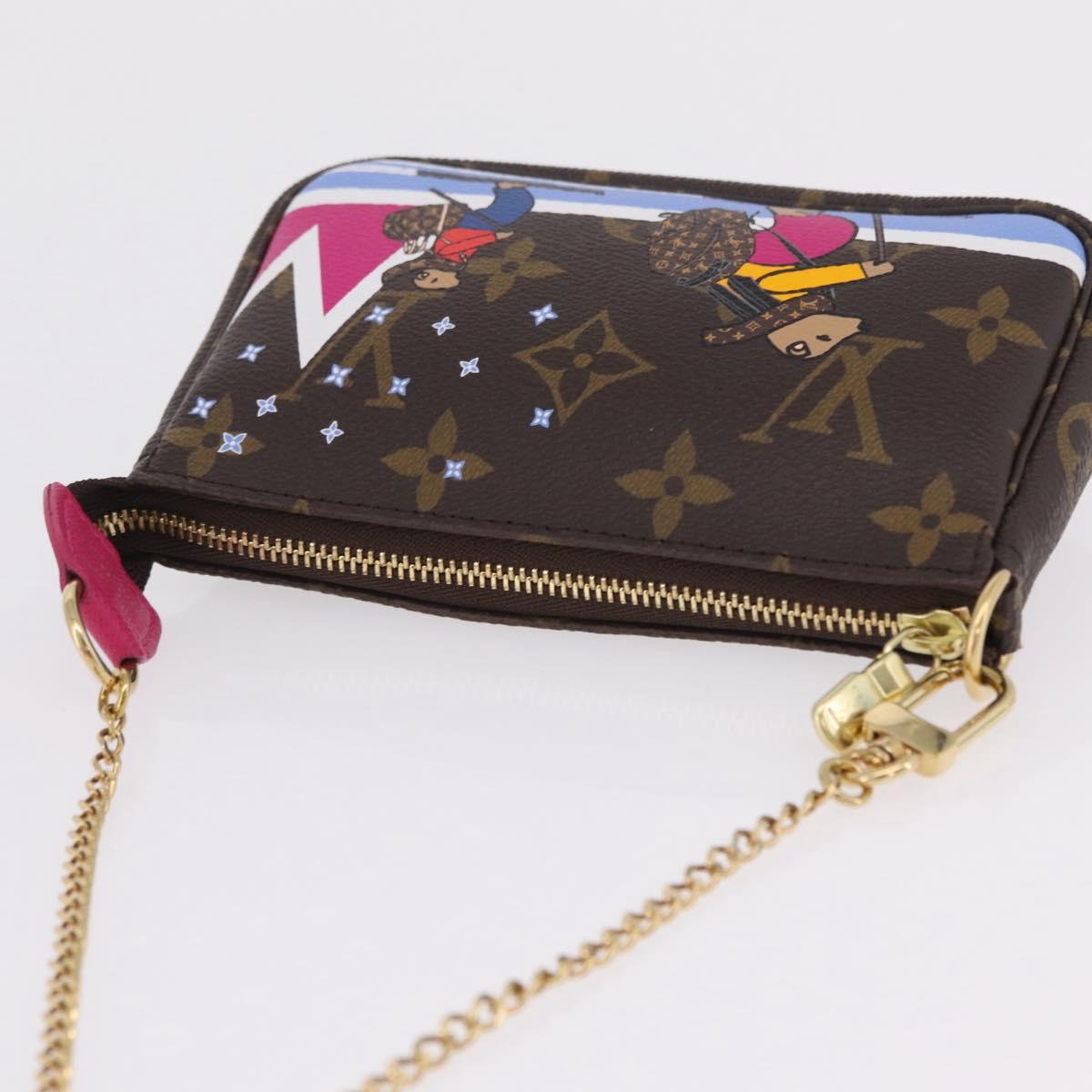 LOUIS VUITTON Ski Bear Mini Pochette Accessoires Pouch M67769 LV Auth ka6379M