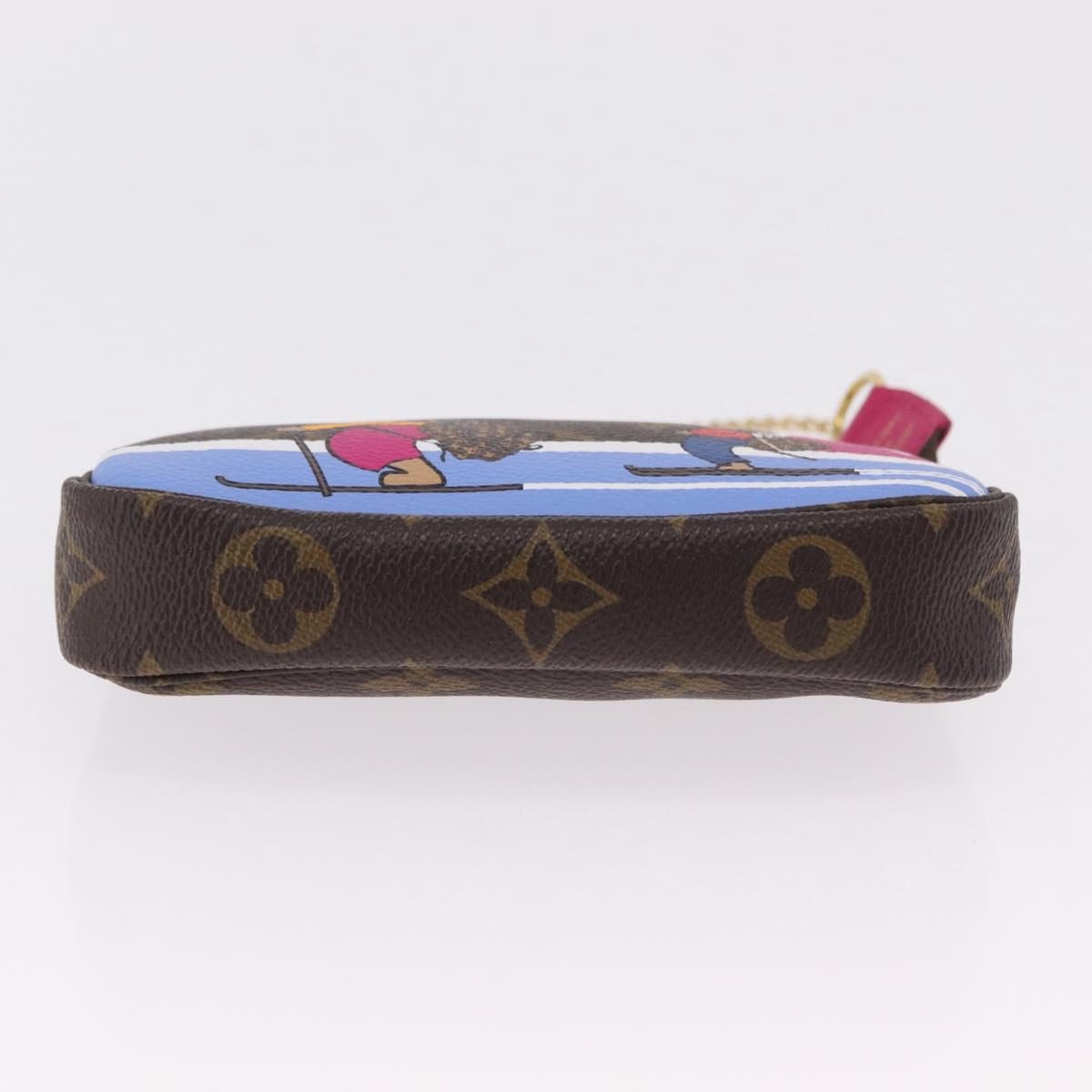 LOUIS VUITTON Ski Bear Mini Pochette Accessoires Pouch M67769 LV Auth ka6379M