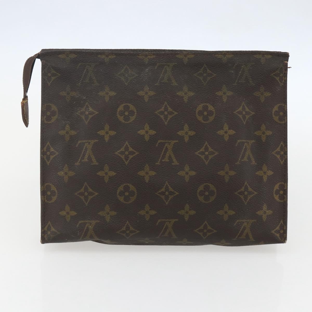 LOUIS VUITTON Monogram Clutch Bag 2 Set LV Auth ka638