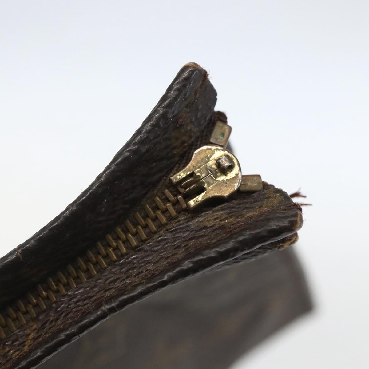 LOUIS VUITTON Monogram Clutch Bag 2 Set LV Auth ka638