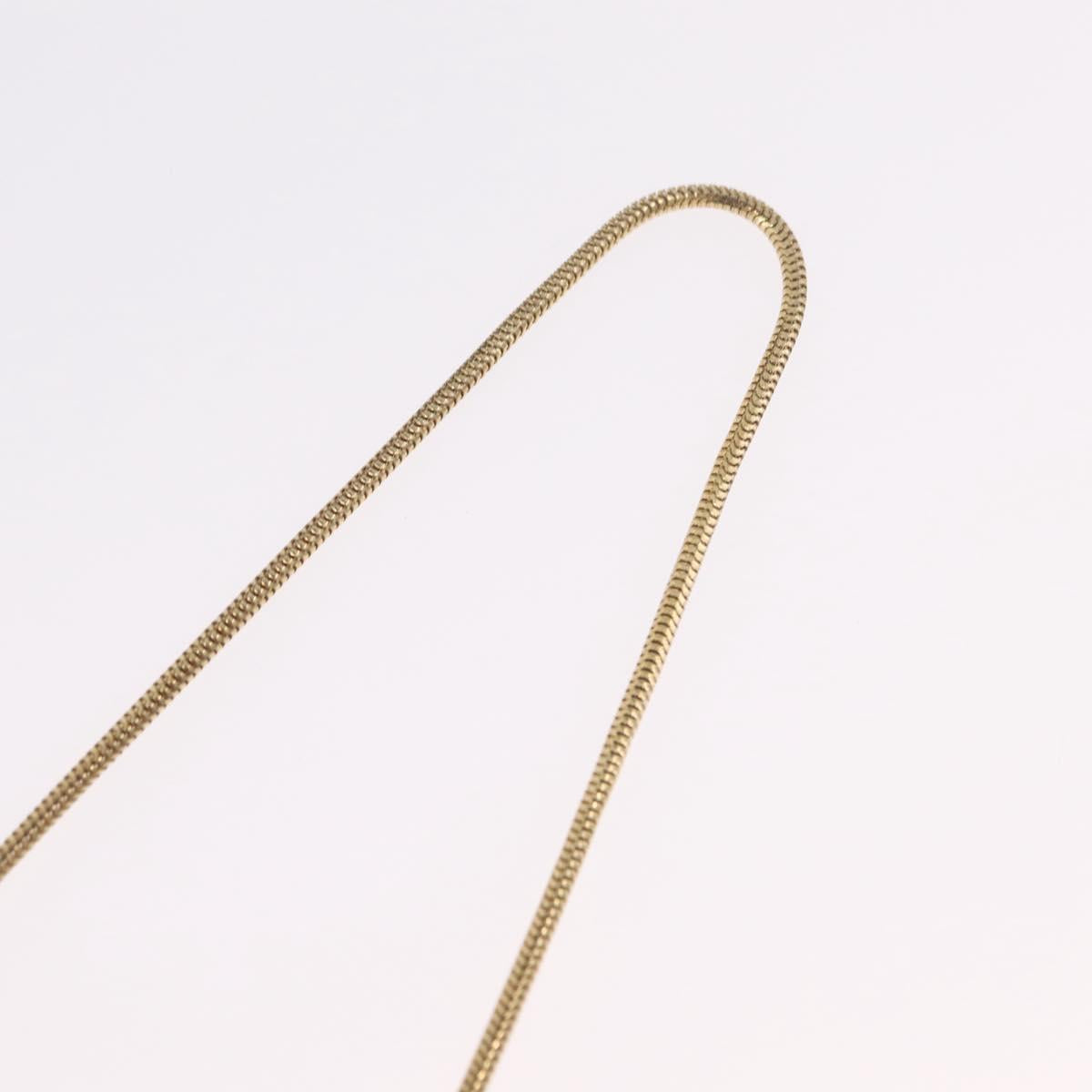 GIVENCHY Necklace Metal Gold Tone Auth ka6381