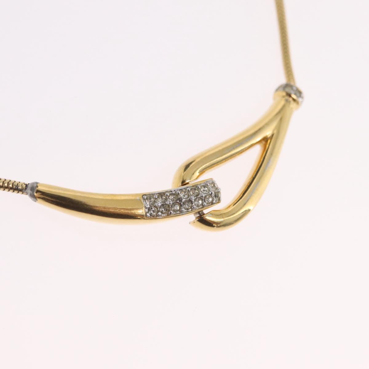 GIVENCHY Necklace Metal Gold Tone Auth ka6381