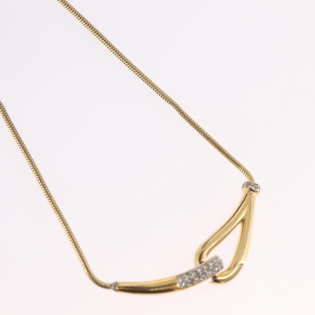 GIVENCHY Necklace Metal Gold Tone Auth ka6381