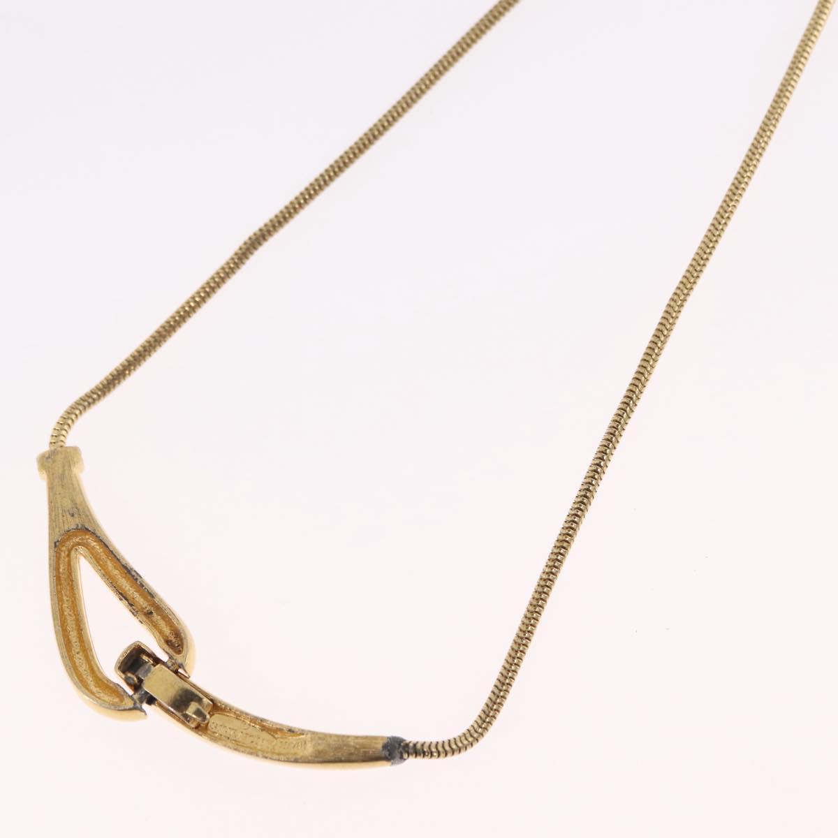 GIVENCHY Necklace Metal Gold Tone Auth ka6381
