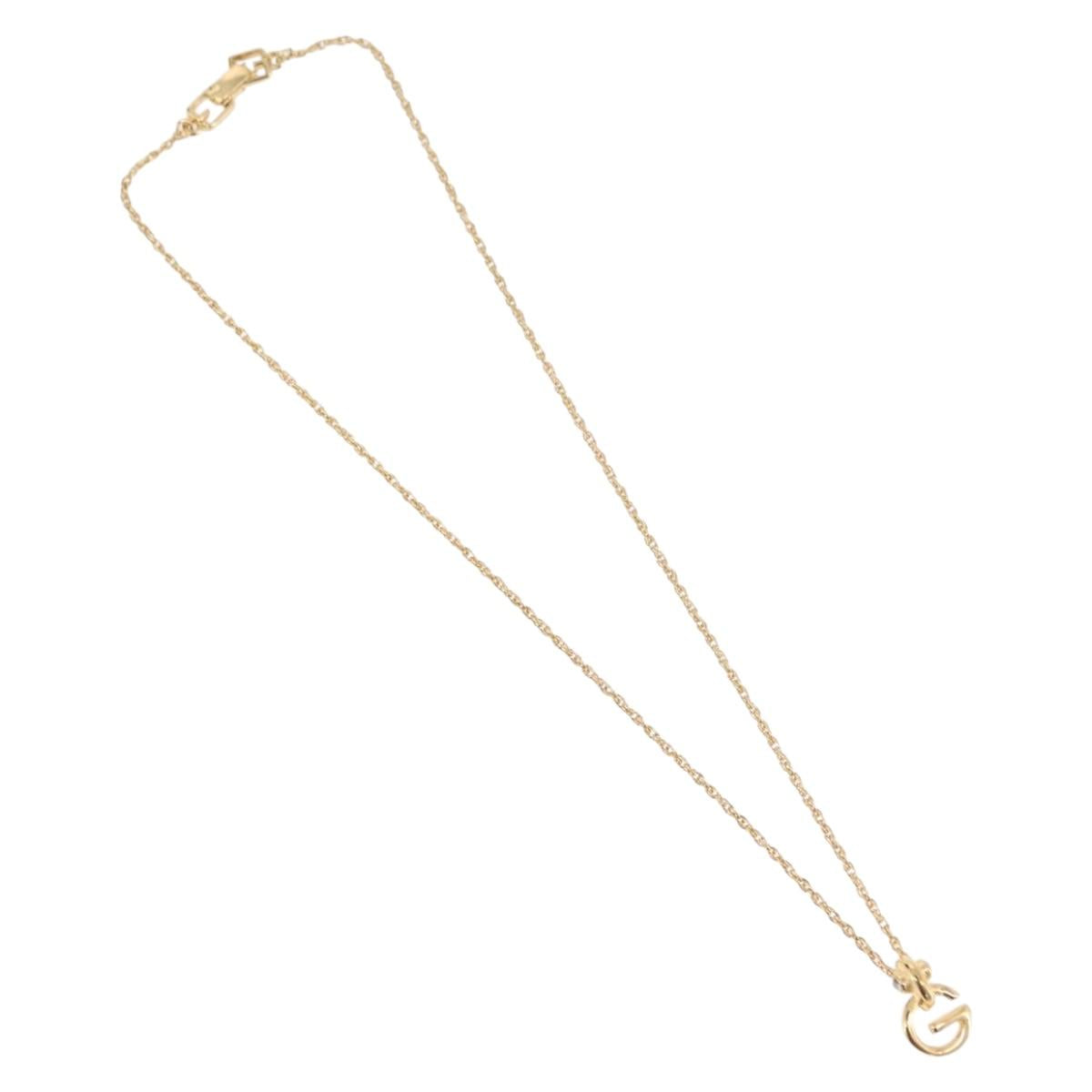GIVENCHY Necklace Metal Gold Tone Auth ka6382