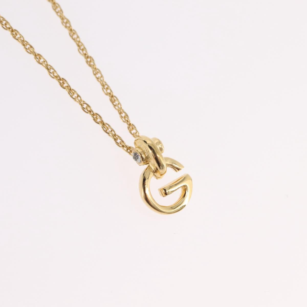 GIVENCHY Necklace Metal Gold Tone Auth ka6382