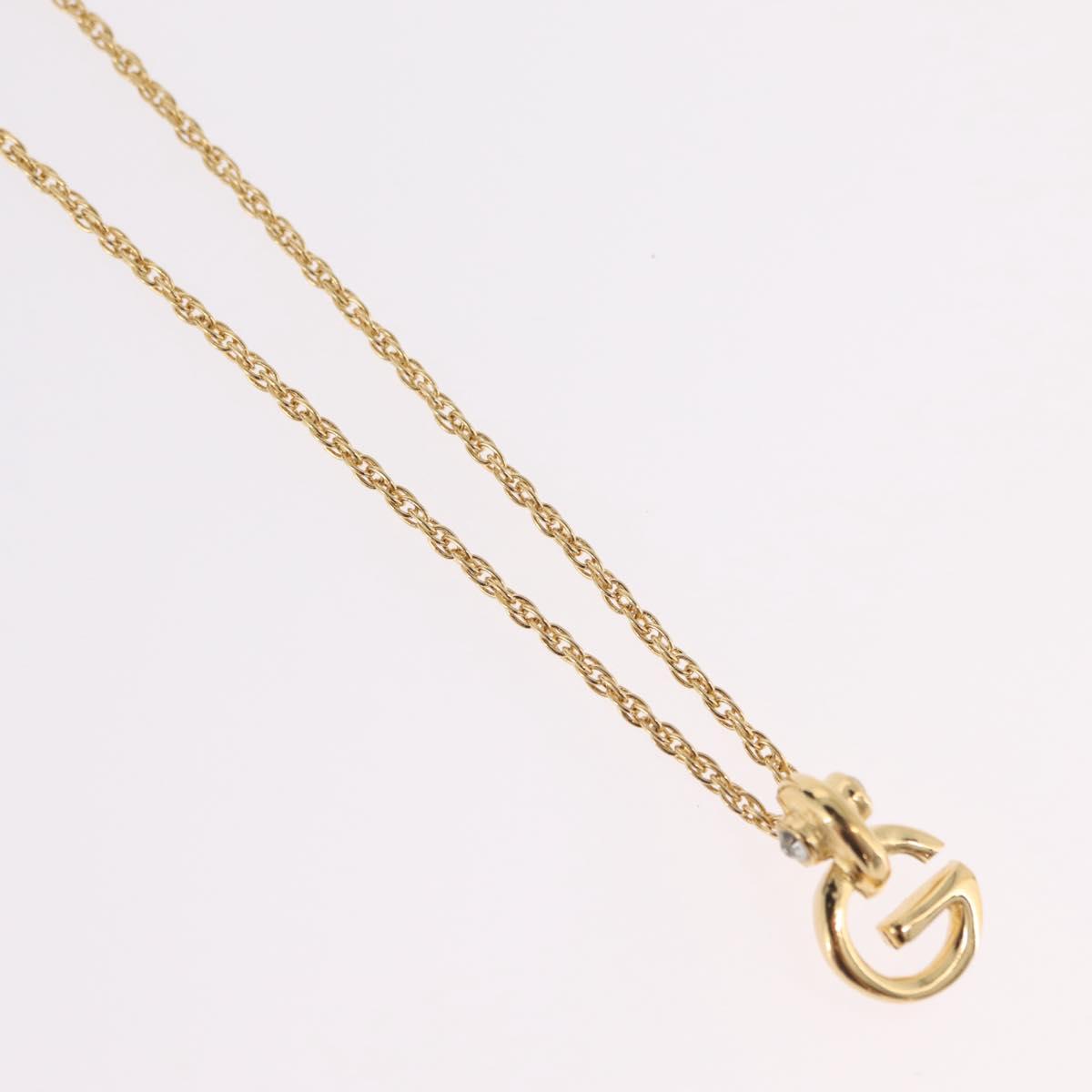 GIVENCHY Necklace Metal Gold Tone Auth ka6382