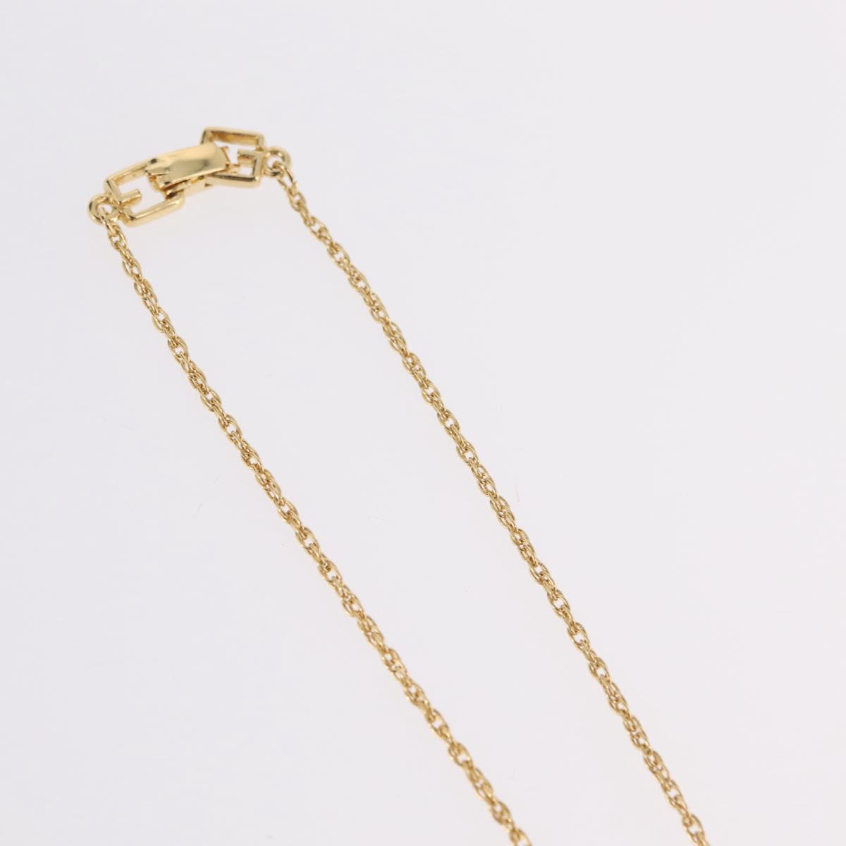 GIVENCHY Necklace Metal Gold Tone Auth ka6382
