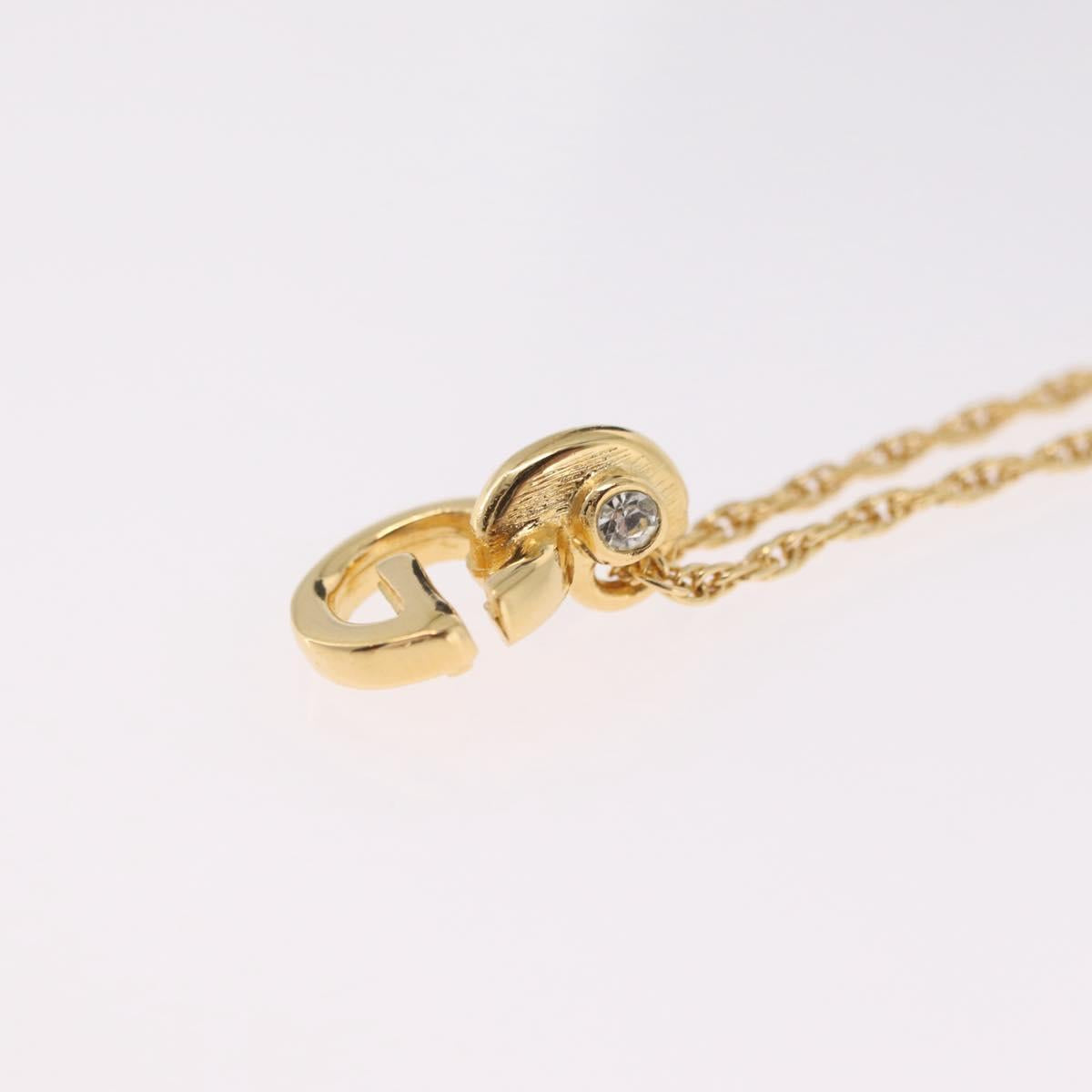 GIVENCHY Necklace Metal Gold Tone Auth ka6382