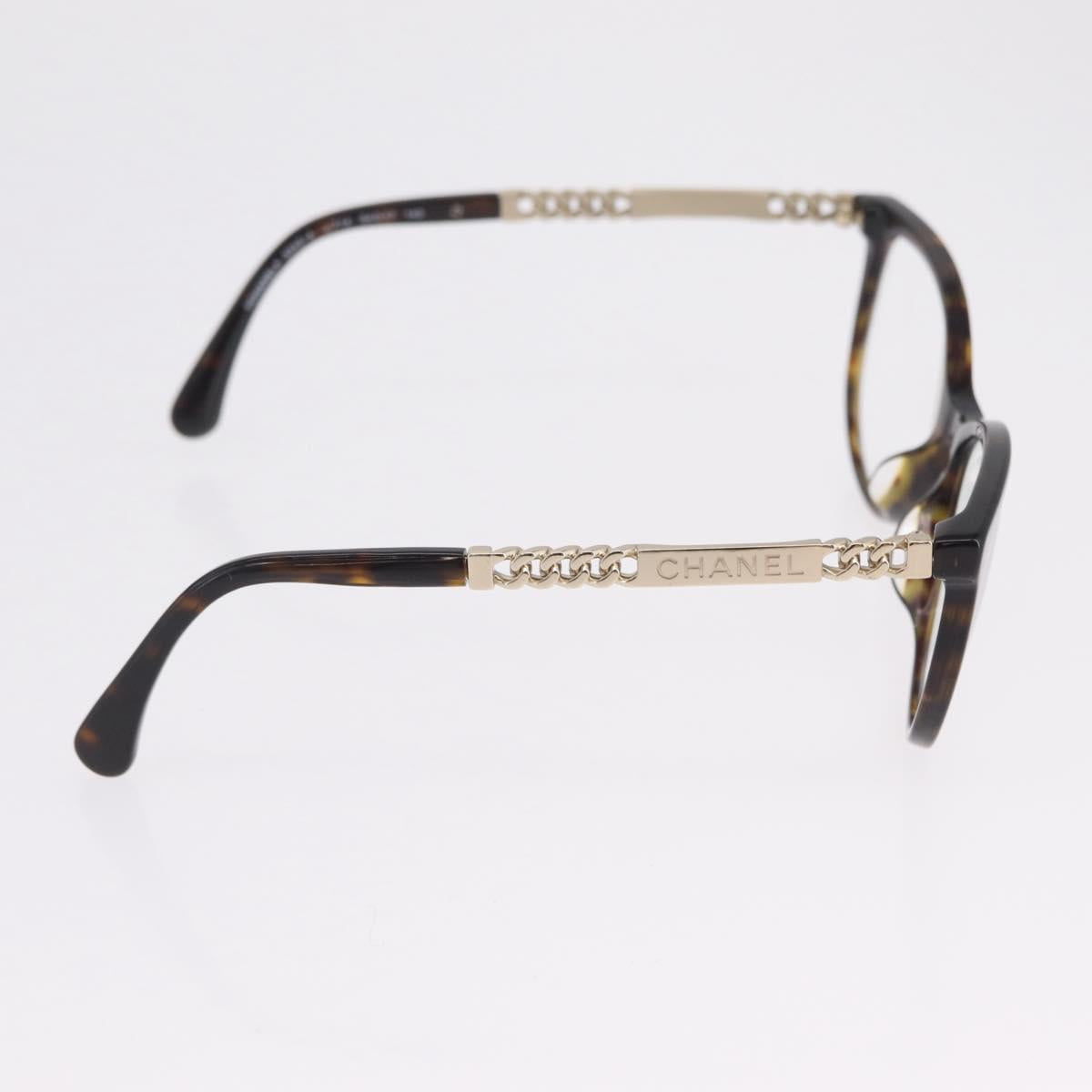 CHANEL Sunglasses Plastic Black CC Auth ka6384