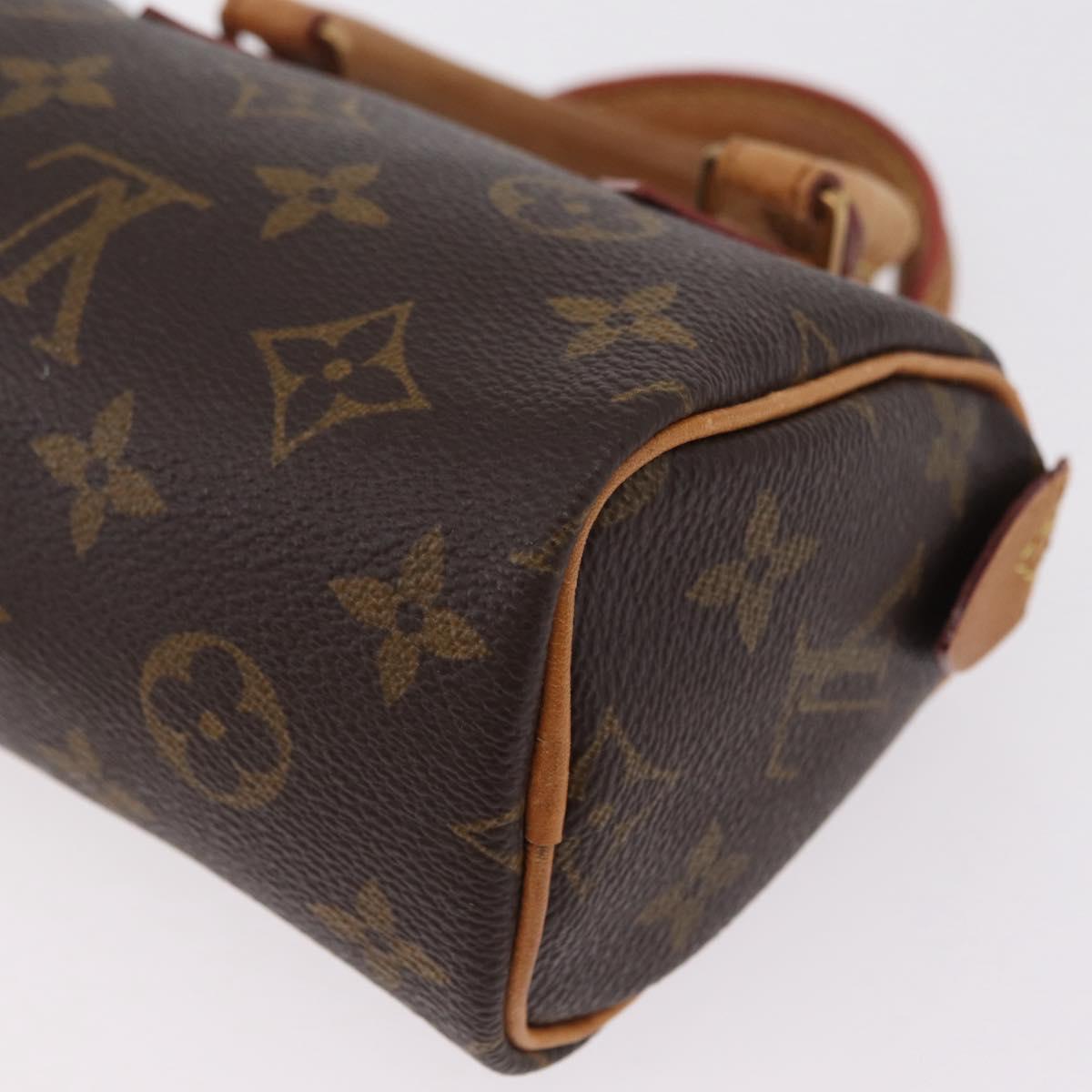 LOUIS VUITTON Monogram Mini Speedy Hand Bag M41534 LV Auth ka6394