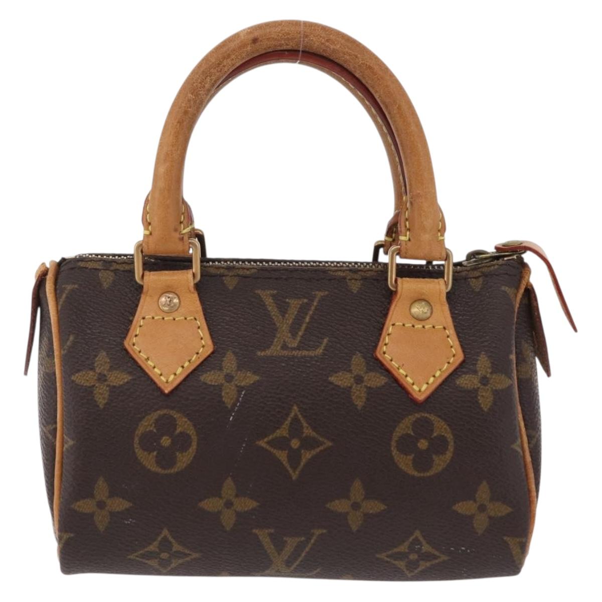 LOUIS VUITTON Monogram Mini Speedy Hand Bag M41534 LV Auth ka6394