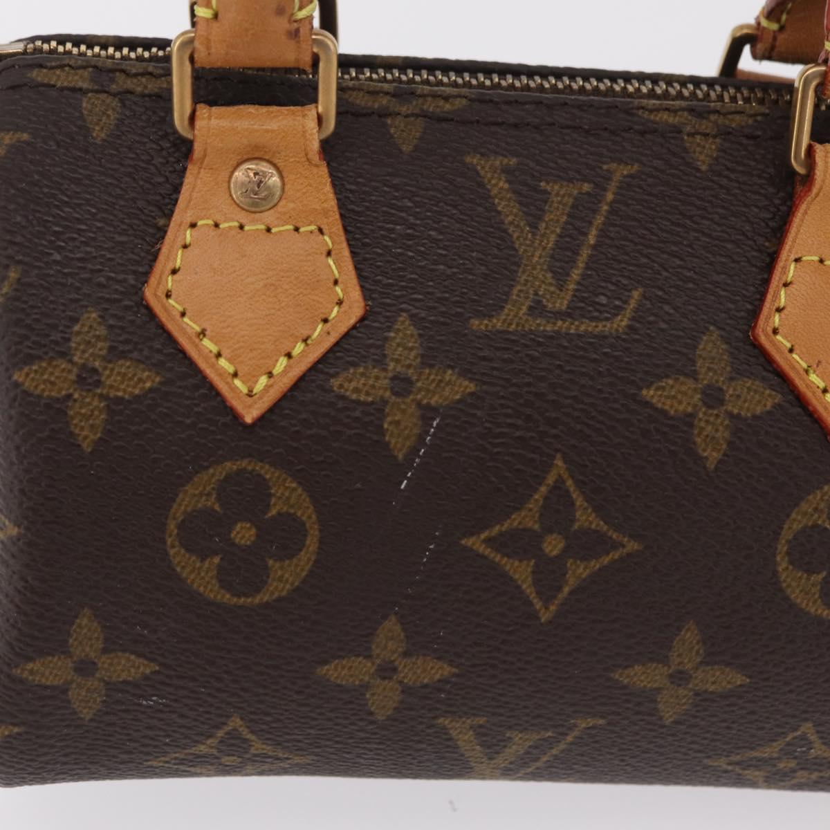 LOUIS VUITTON Monogram Mini Speedy Hand Bag M41534 LV Auth ka6394