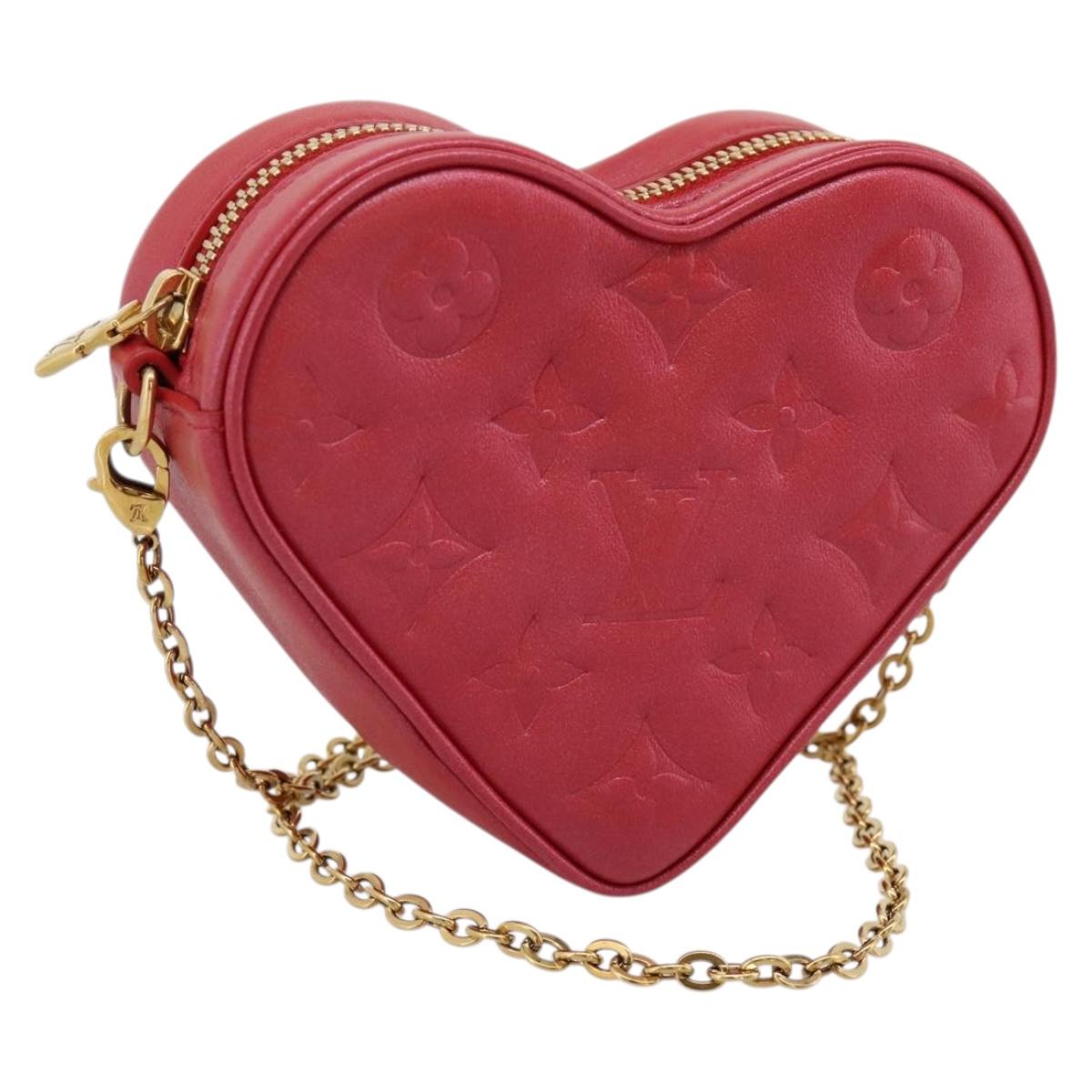 LOUIS VUITTON Falling In Love Collection Hearton Pouch M80837 LV Auth ka6395M