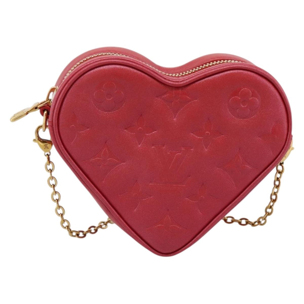 LOUIS VUITTON Falling In Love Collection Hearton Pouch M80837 LV Auth ka6395M