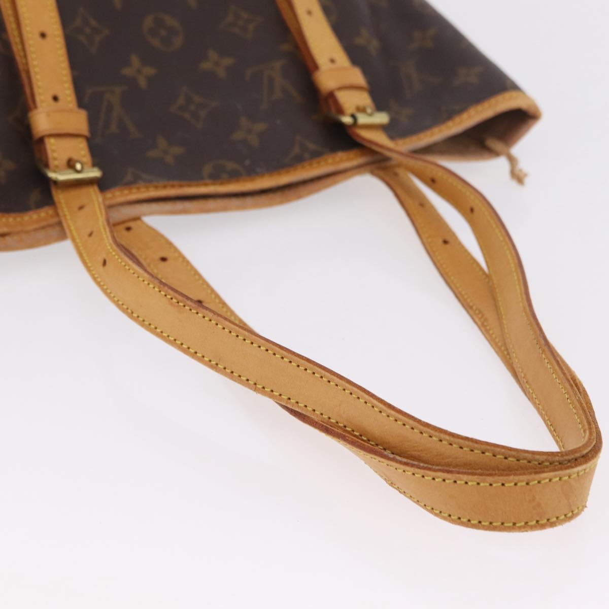LOUIS VUITTON Monogram Bucket GM Shoulder Bag M42236 LV Auth ka6398