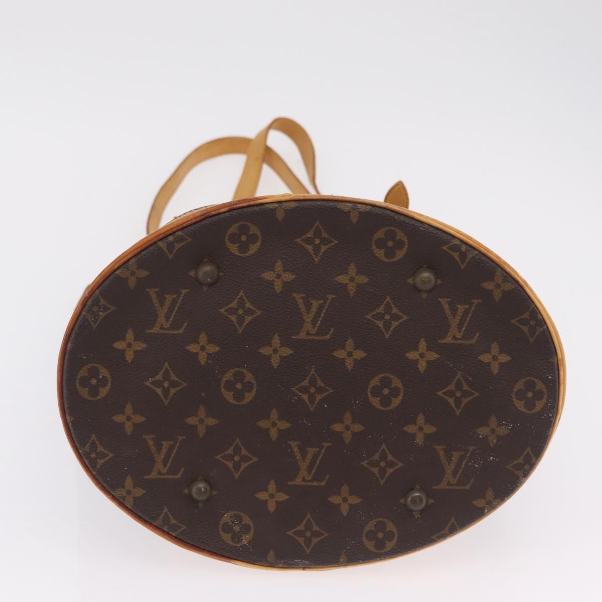 LOUIS VUITTON Monogram Bucket GM Shoulder Bag M42236 LV Auth ka6398