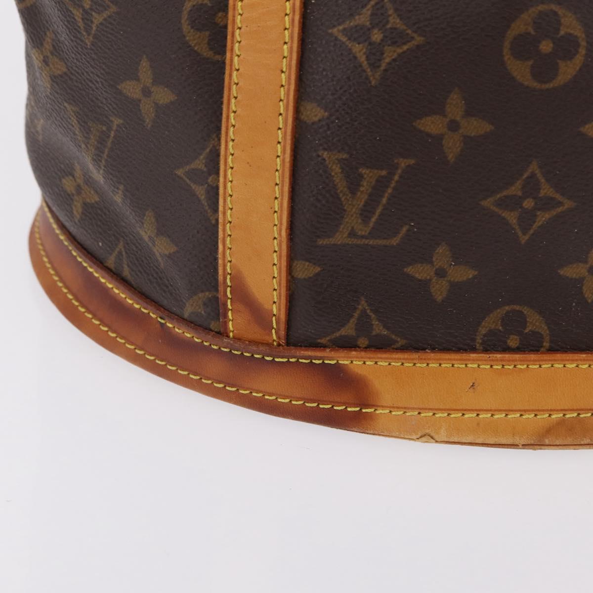 LOUIS VUITTON Monogram Bucket GM Shoulder Bag M42236 LV Auth ka6398