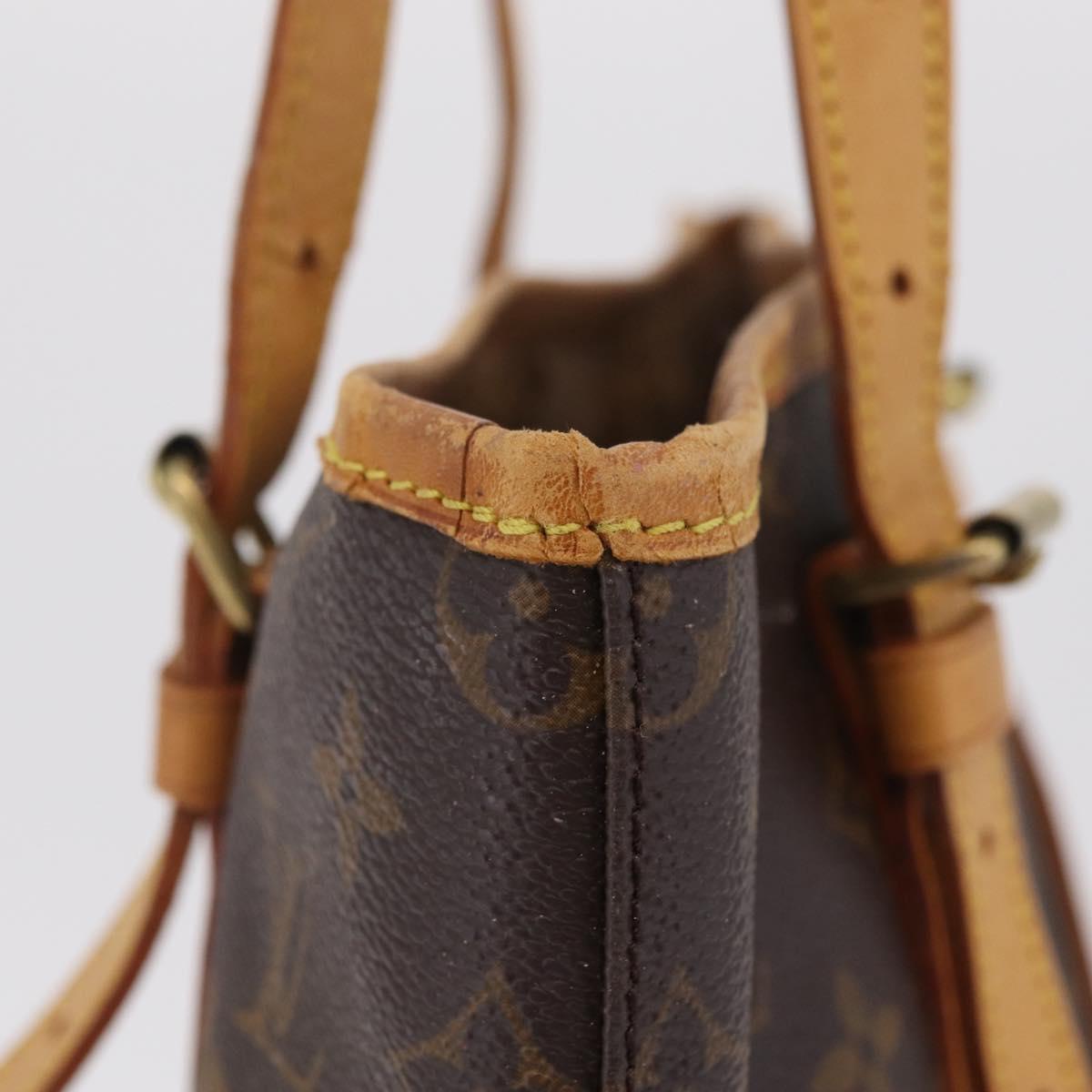 LOUIS VUITTON Monogram Bucket GM Shoulder Bag M42236 LV Auth ka6398