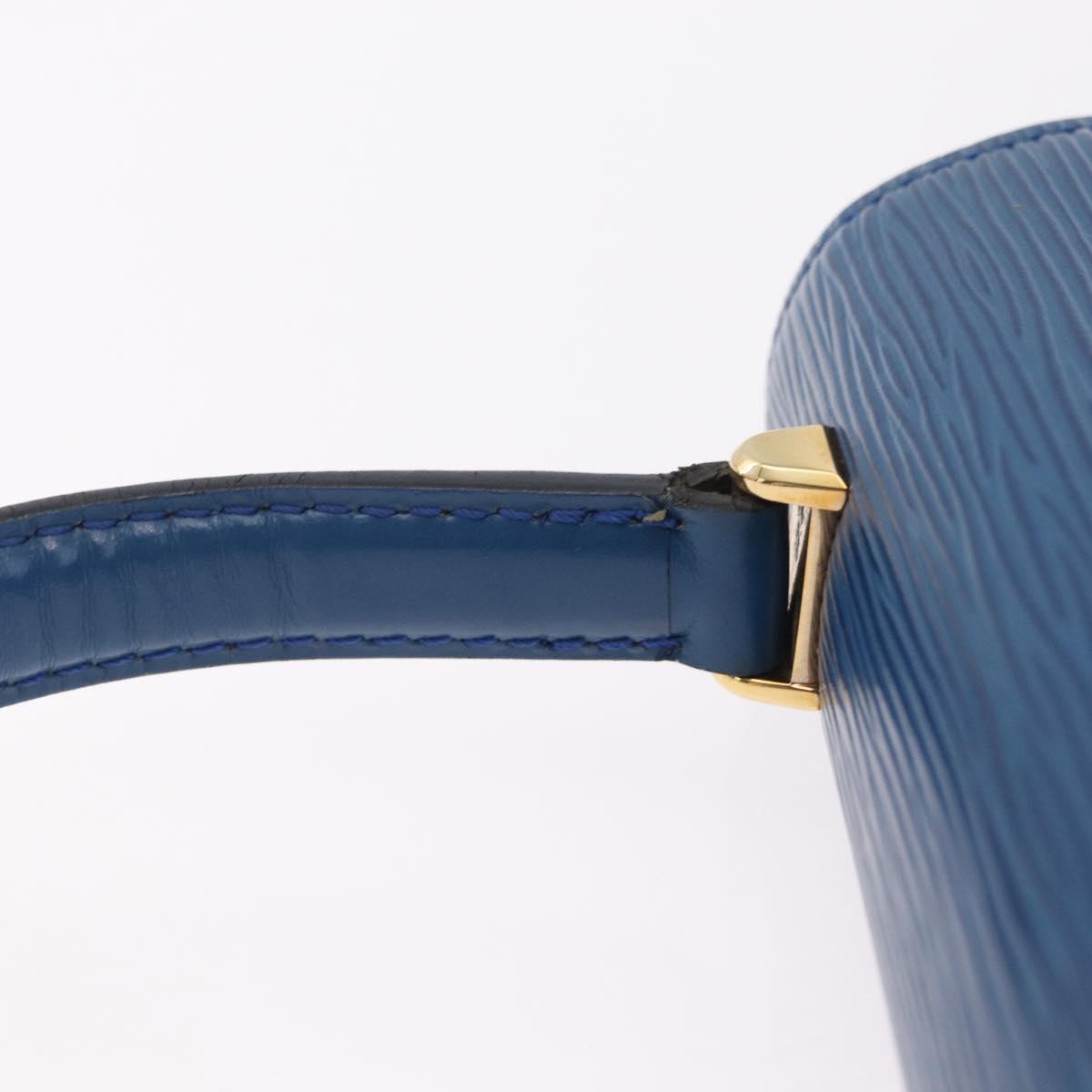LOUIS VUITTON Epi Malesherbes Hand Bag Blue M52375 LV Auth ka6399A