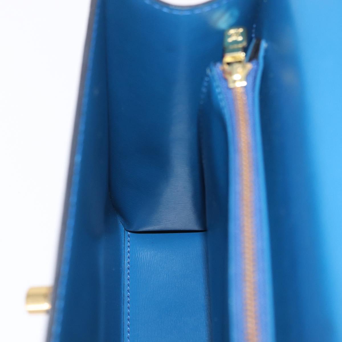 LOUIS VUITTON Epi Malesherbes Hand Bag Blue M52375 LV Auth ka6399A