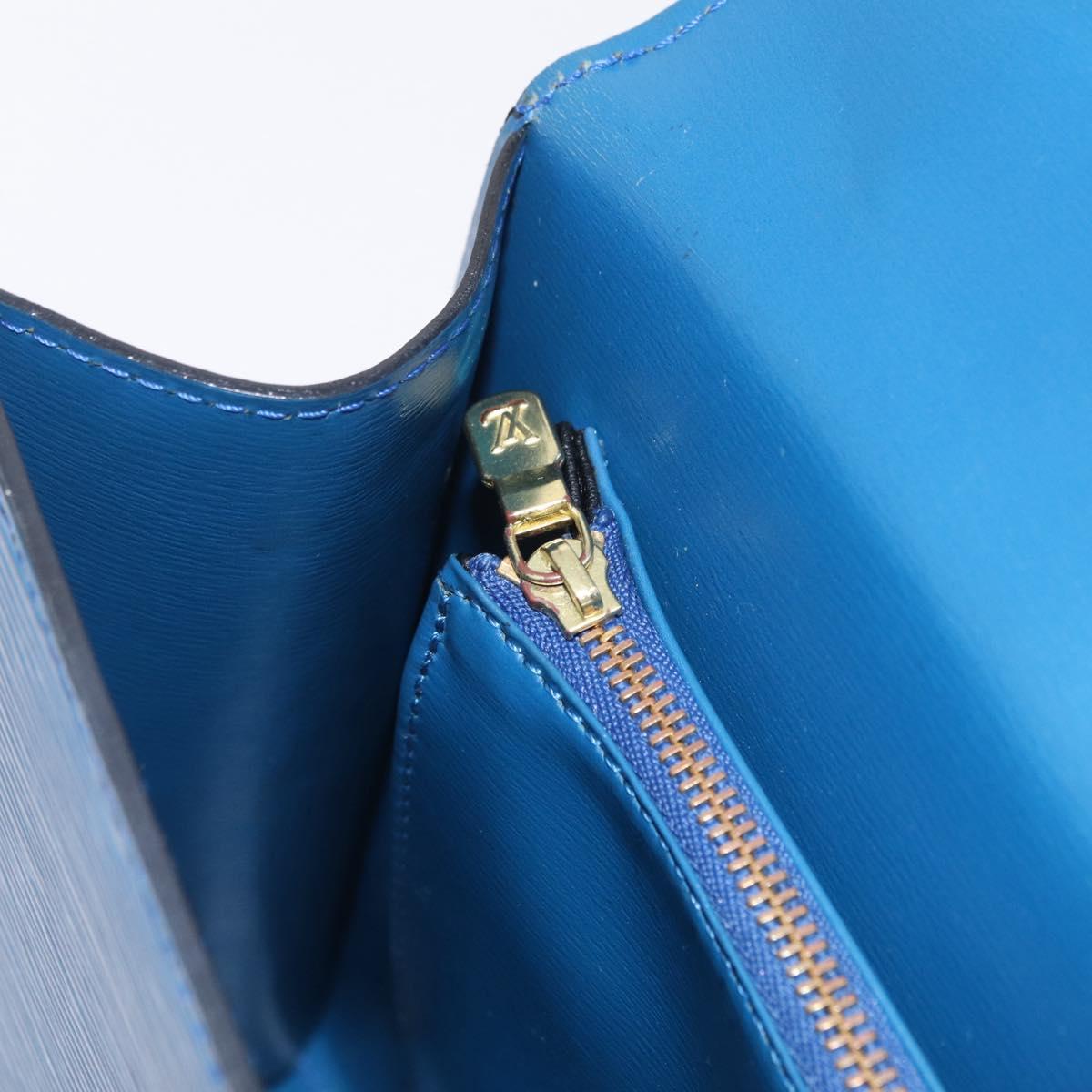 LOUIS VUITTON Epi Malesherbes Hand Bag Blue M52375 LV Auth ka6399A