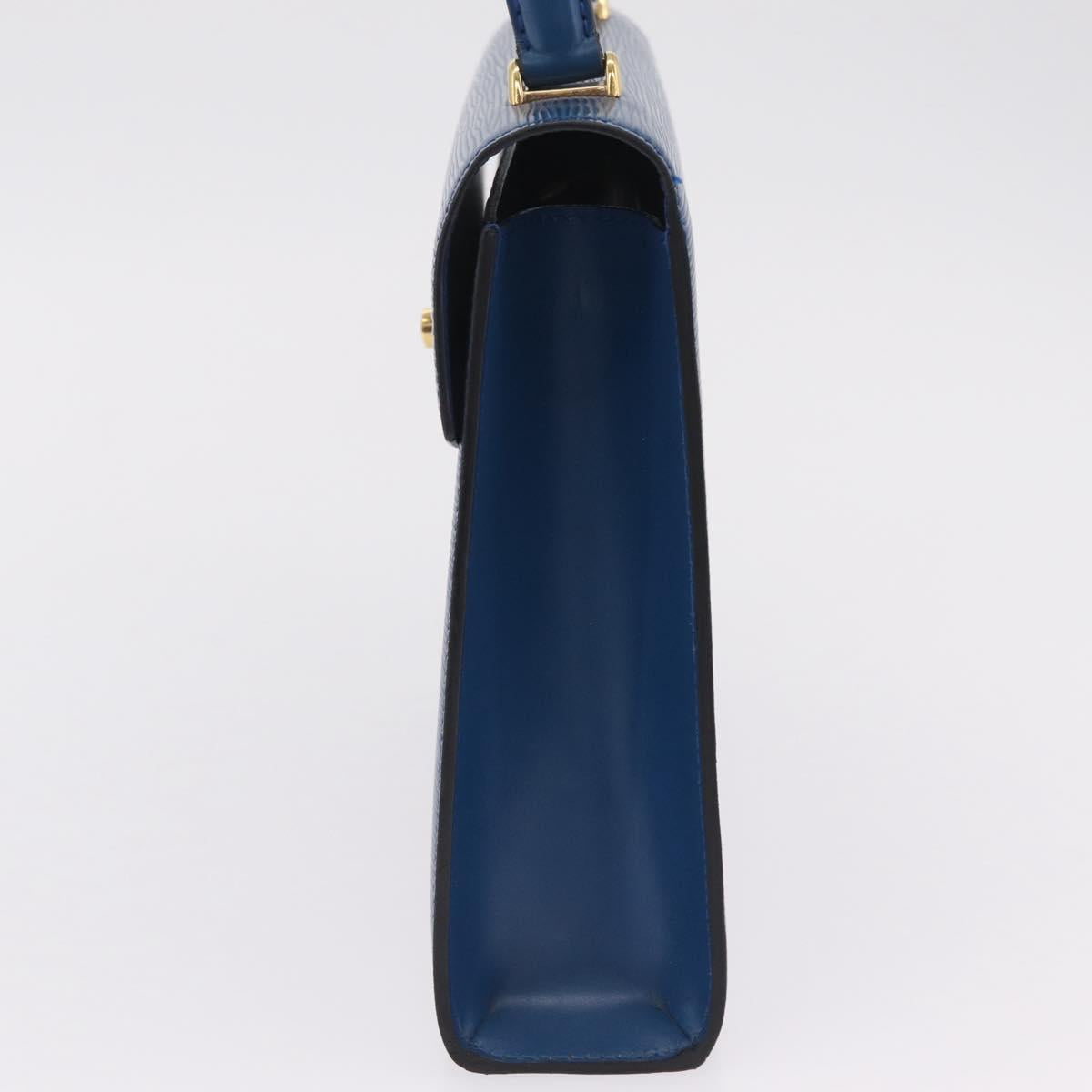 LOUIS VUITTON Epi Malesherbes Hand Bag Blue M52375 LV Auth ka6399A