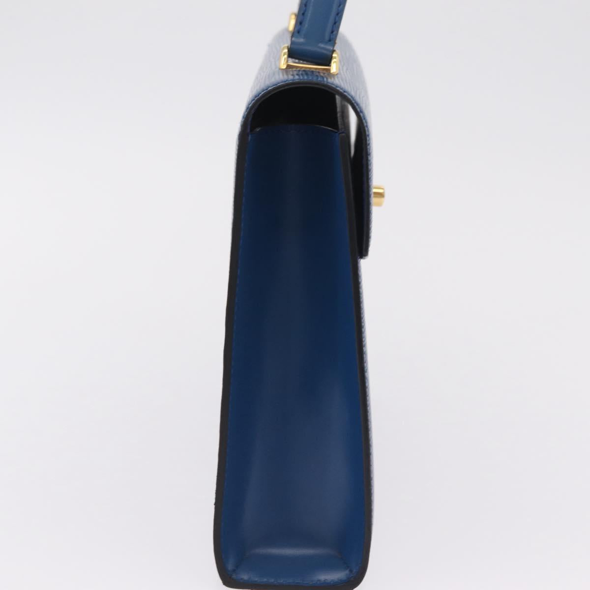 LOUIS VUITTON Epi Malesherbes Hand Bag Blue M52375 LV Auth ka6399A