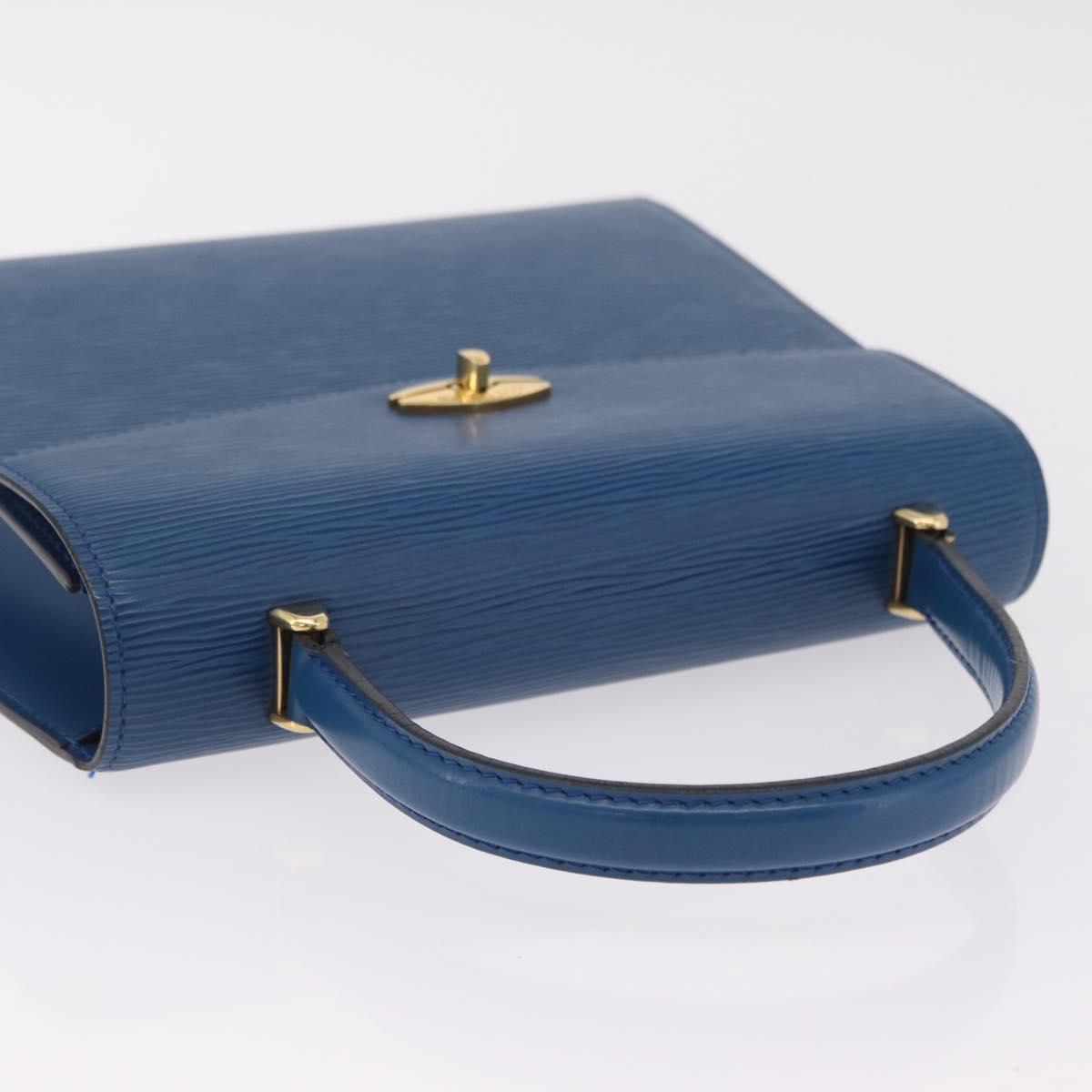 LOUIS VUITTON Epi Malesherbes Hand Bag Blue M52375 LV Auth ka6399A