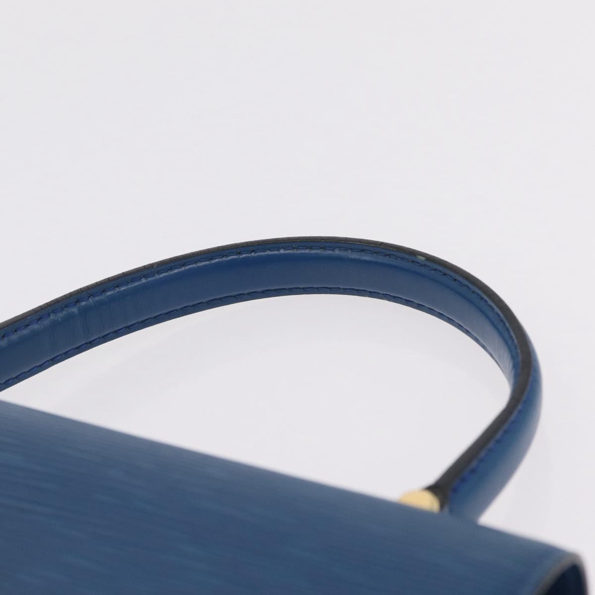 LOUIS VUITTON Epi Malesherbes Hand Bag Blue M52375 LV Auth ka6399A