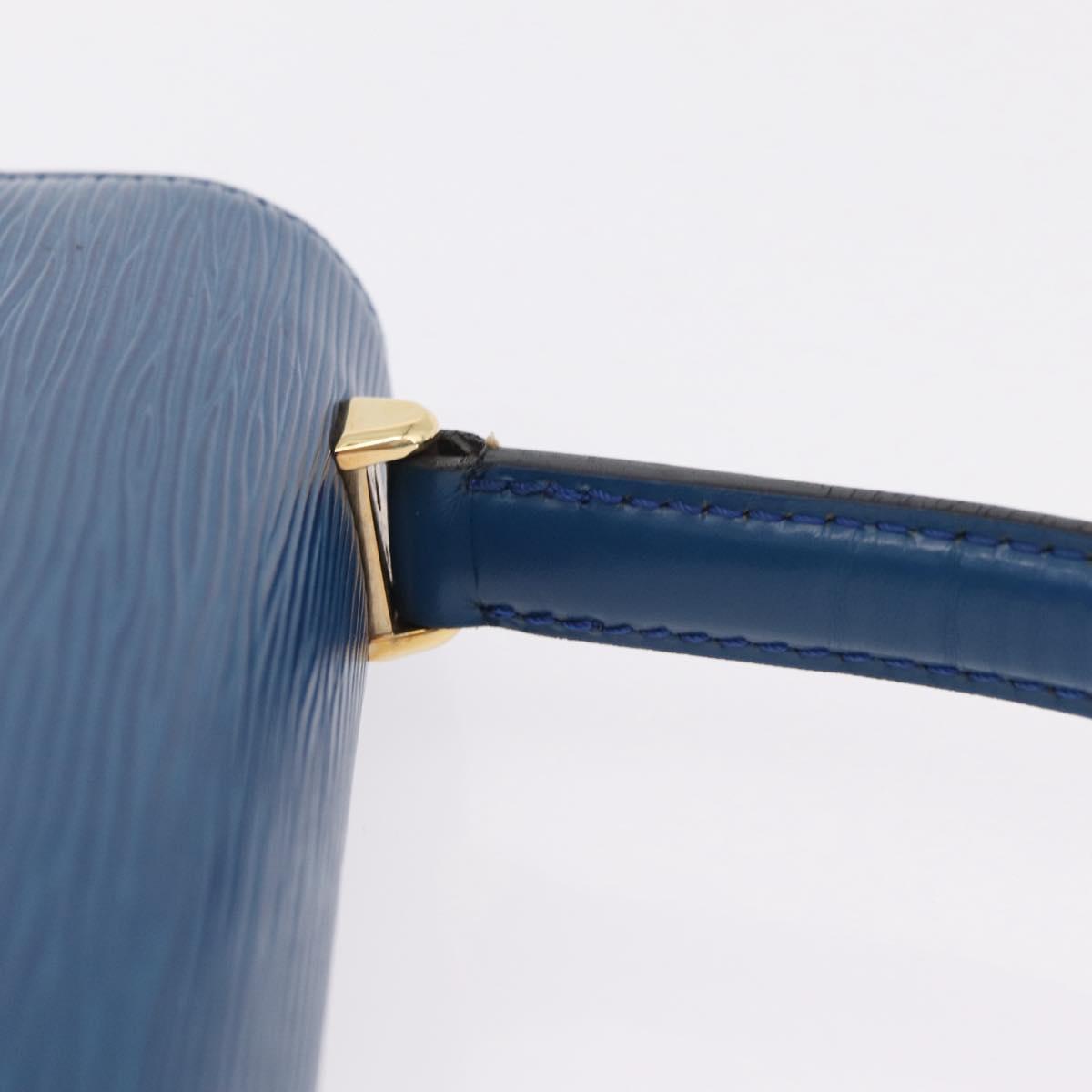 LOUIS VUITTON Epi Malesherbes Hand Bag Blue M52375 LV Auth ka6399A
