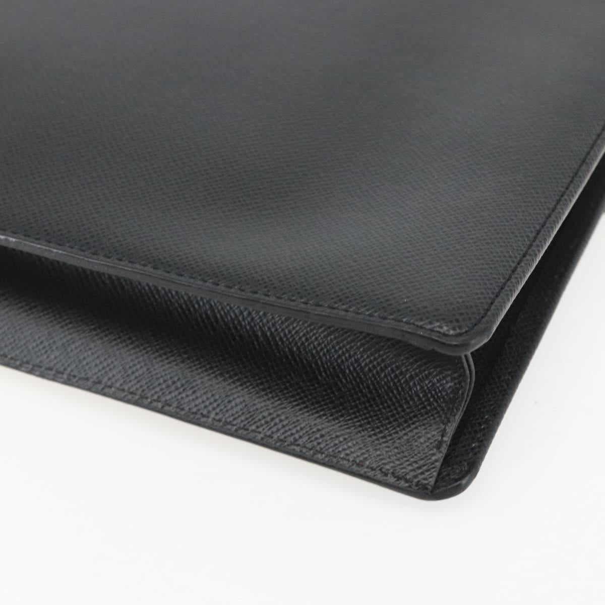 LOUIS VUITTON Taiga Porte Documents Angara Briefcase Ardoise M30772 Auth ka640