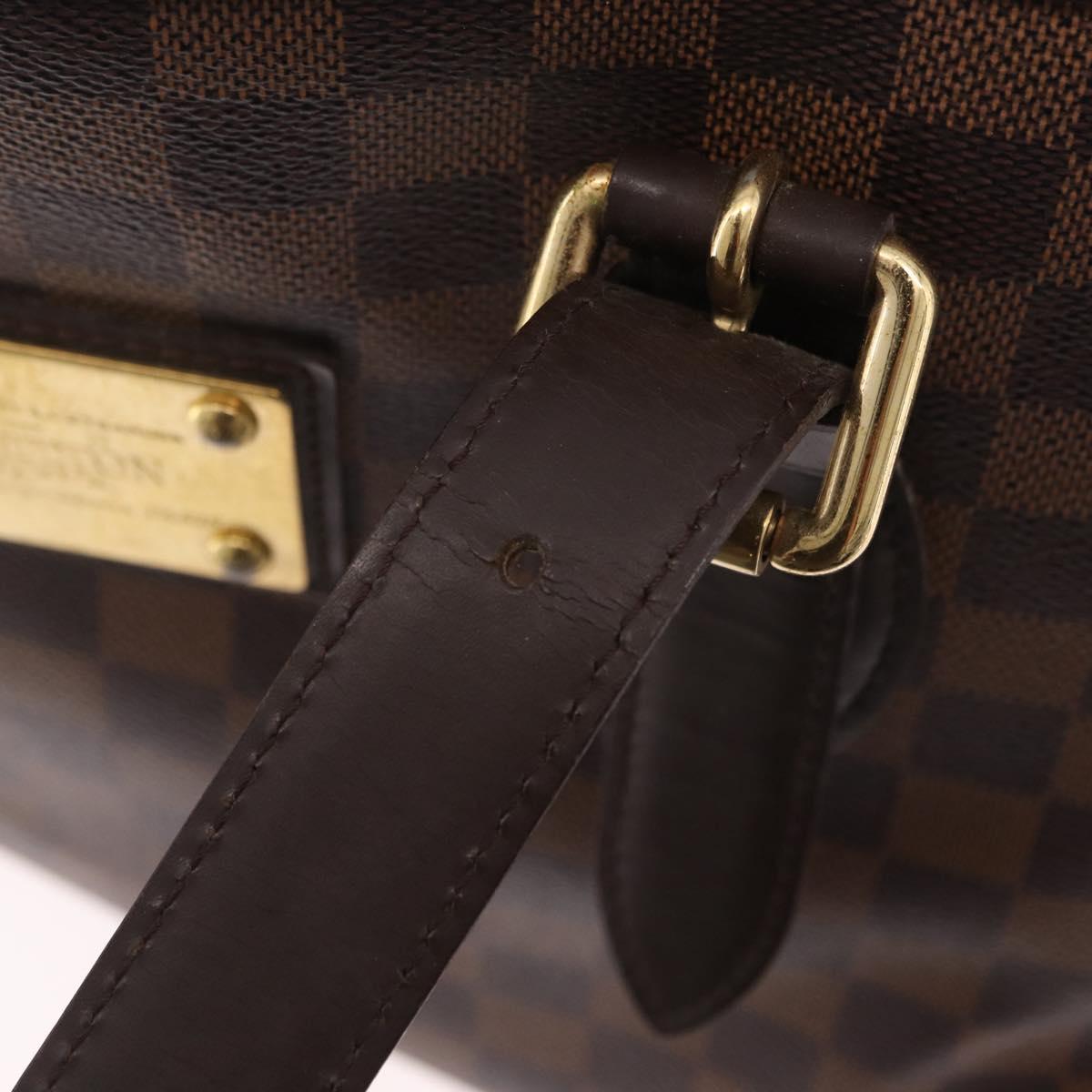 LOUIS VUITTON Damier Ebene Hampstead MM Tote Bag N51204 LV Auth ka6400