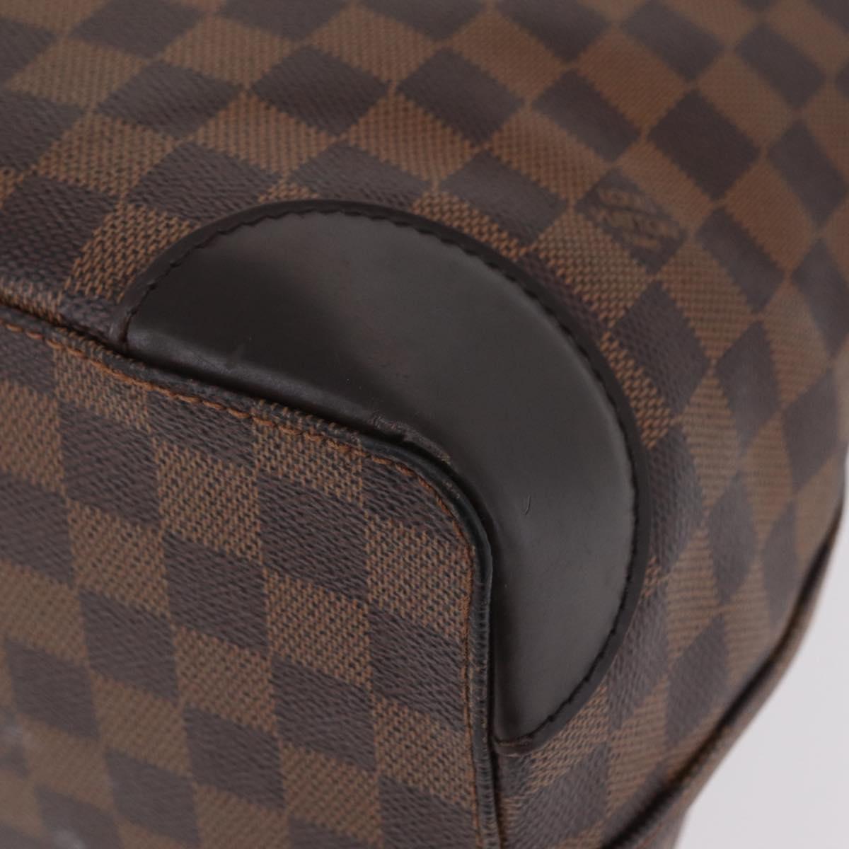 LOUIS VUITTON Damier Ebene Hampstead MM Tote Bag N51204 LV Auth ka6400